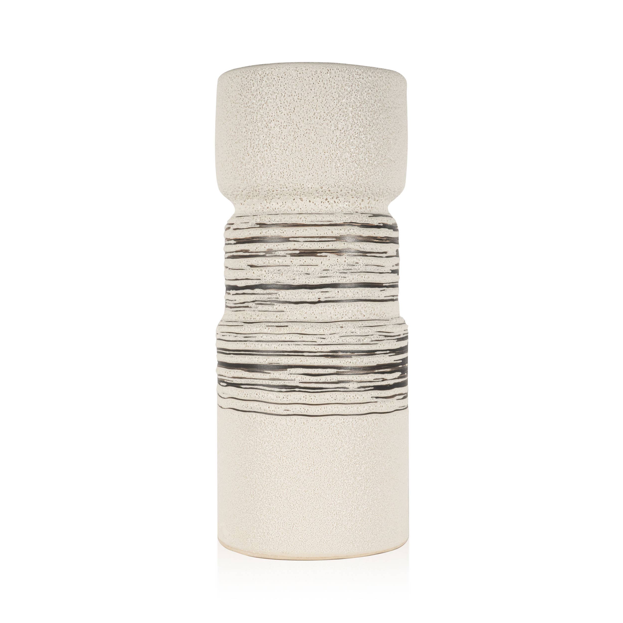 Linden Ceramic Table Vase, Small - Decor Addict, LLC