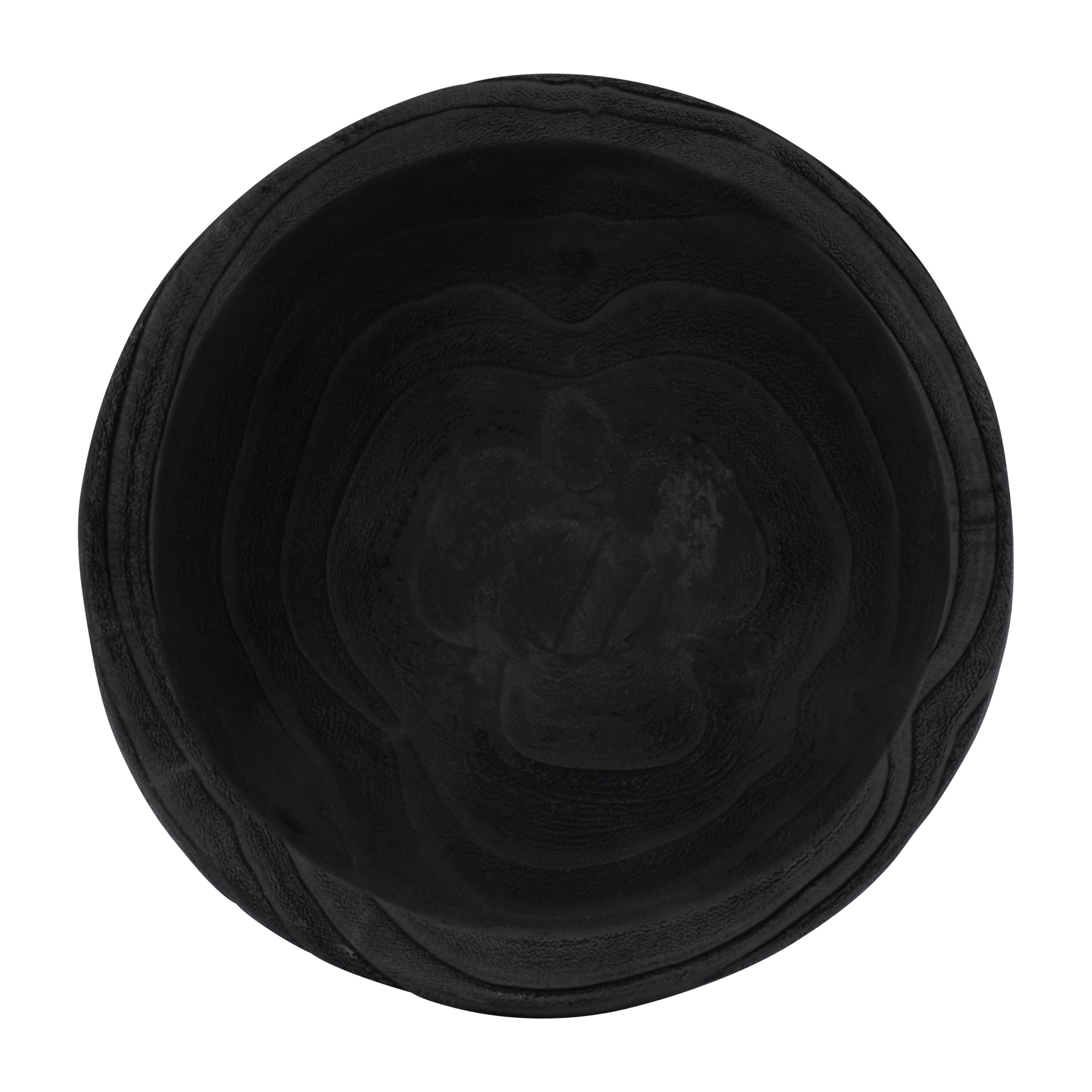 Wood, 8" Bowl W/ Stand, Black - Decor Addict, LLC