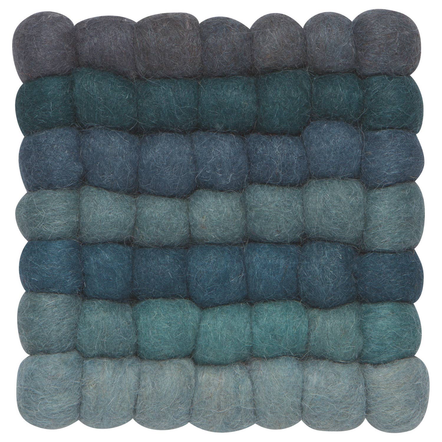 Lagoon Recycled Wool Felt Dot Trivet - Decor Addict, LLC