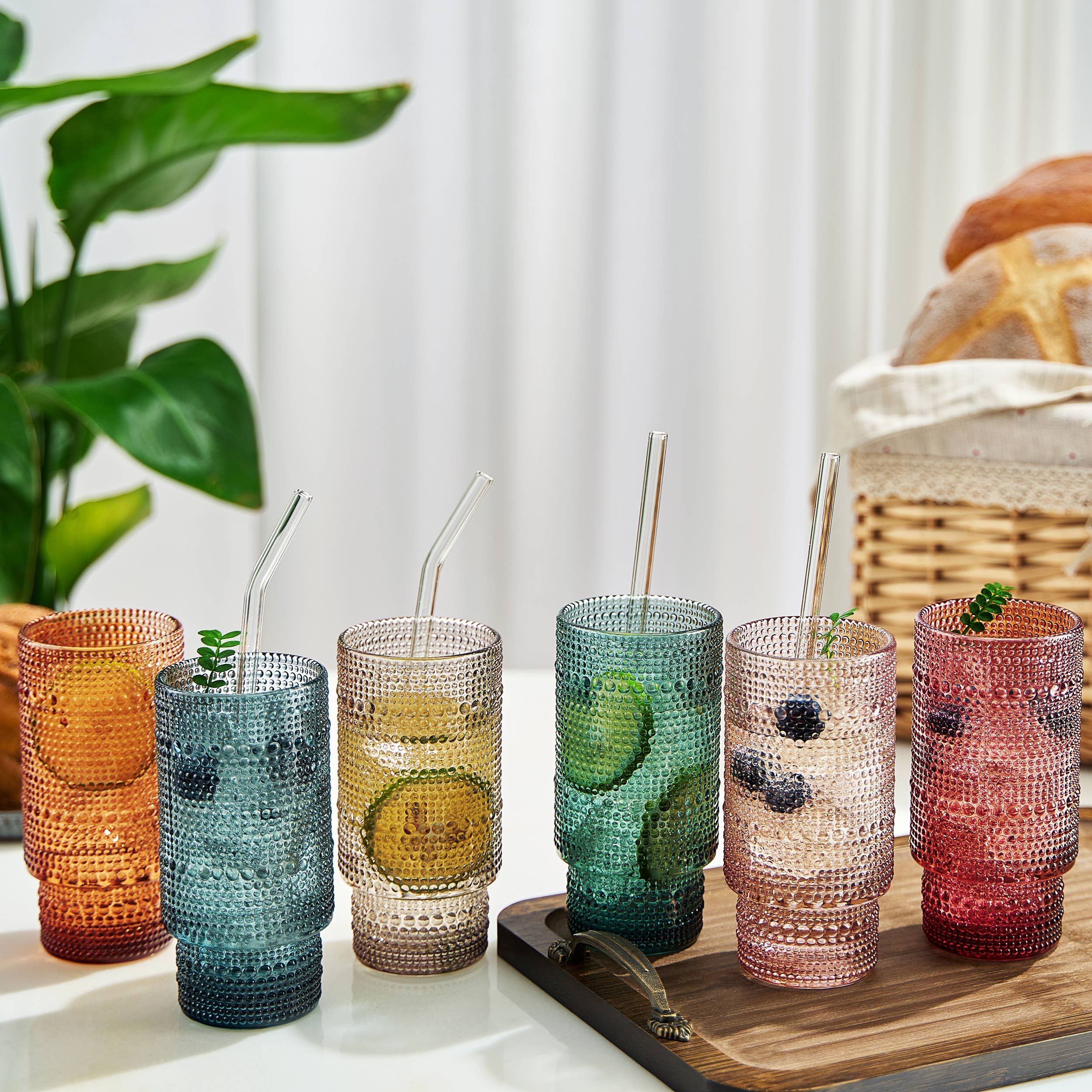 14oz Hobnail Highball Glass - Decor Addict, LLC