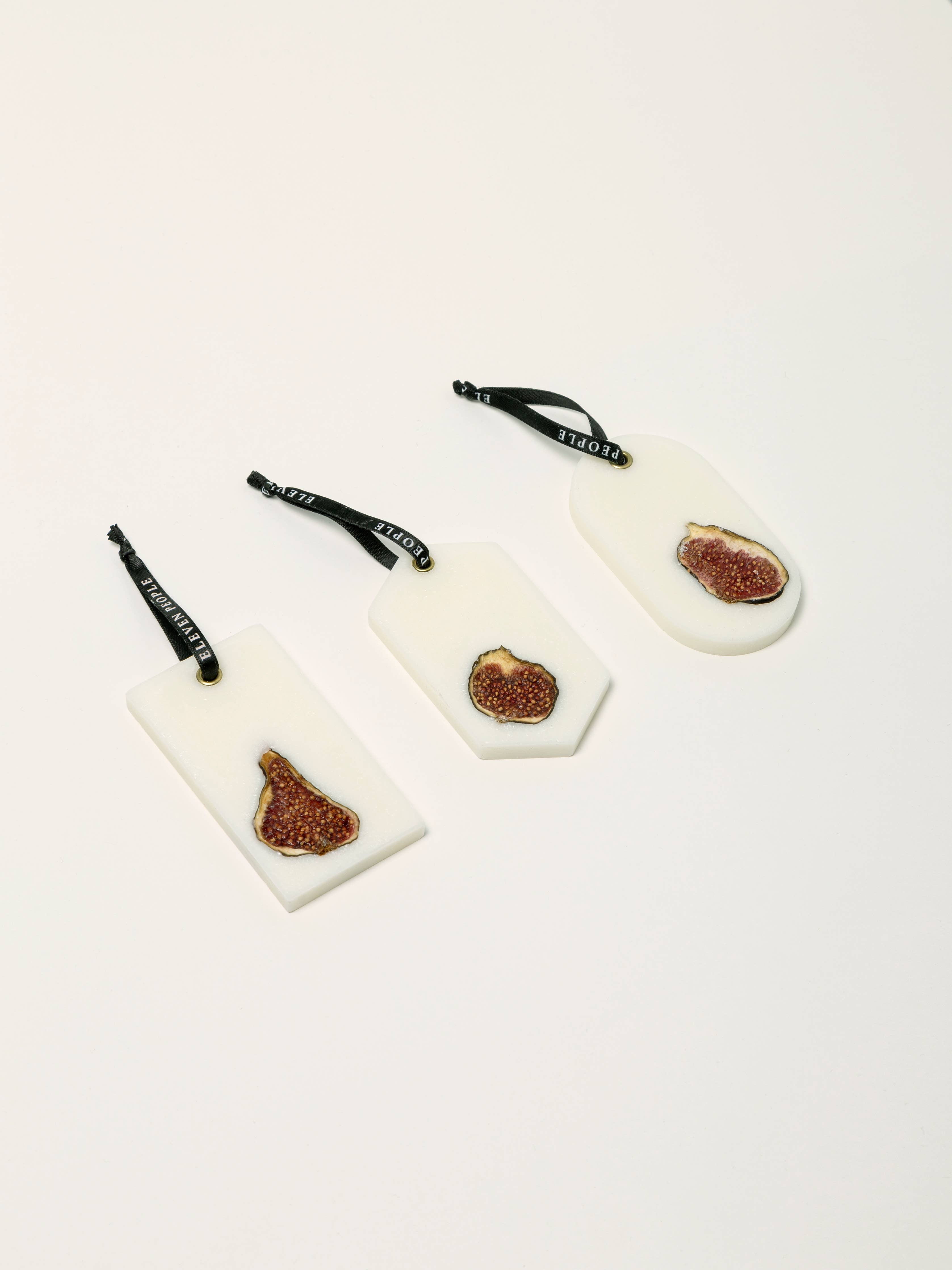 09 Green Foliage Fig and Amber Closet Wax Bar Freshener: Large - Decor Addict, LLC