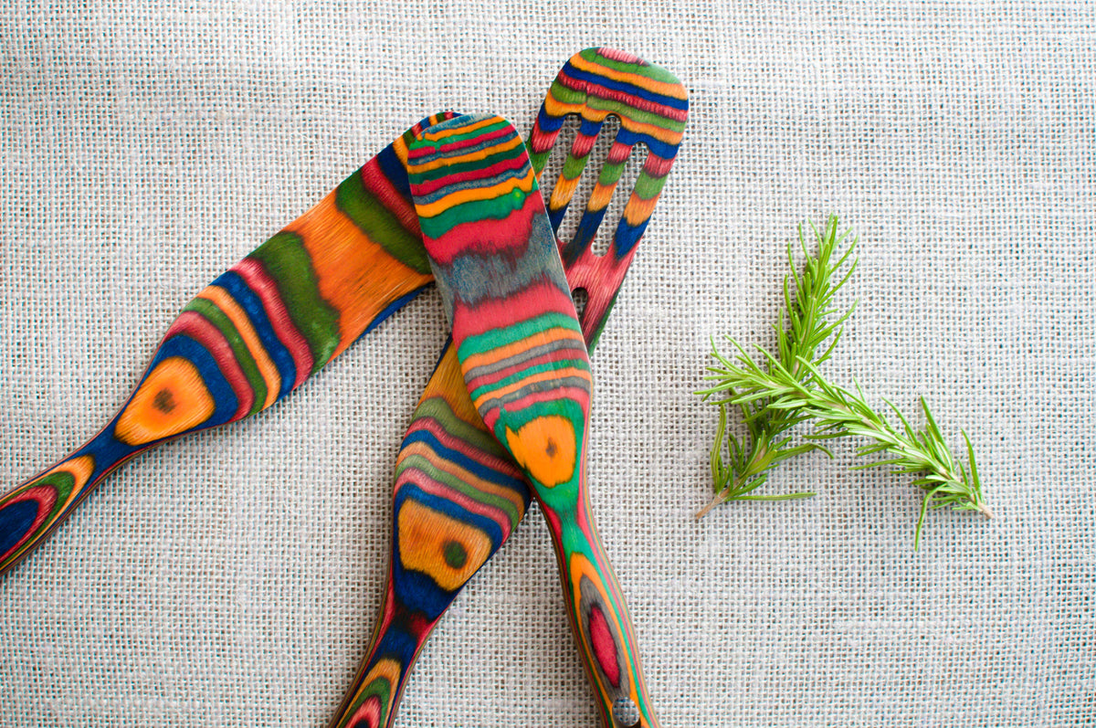 13" Rainbow Pakka Slotted Spurtle