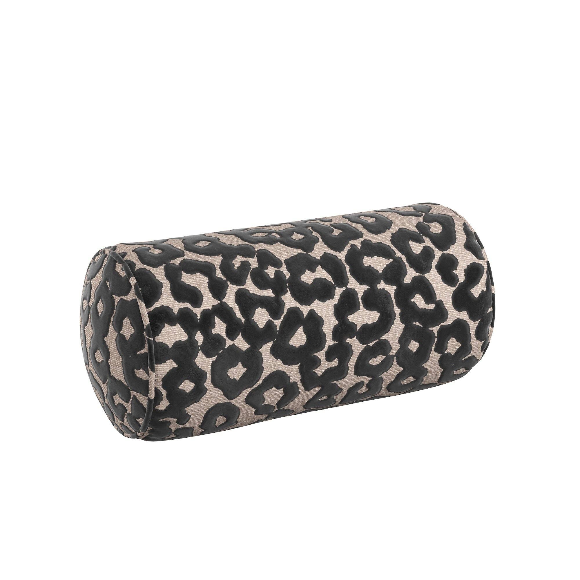Elvira Neckroll Pillow: Beige - Decor Addict, LLC