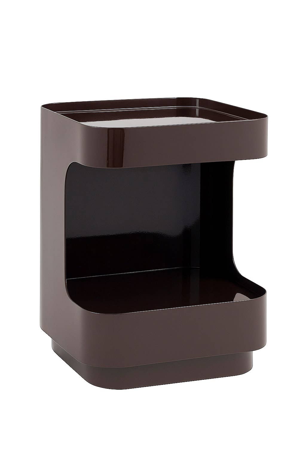 Brown Side Table: Brown / IRON - Decor Addict, LLC