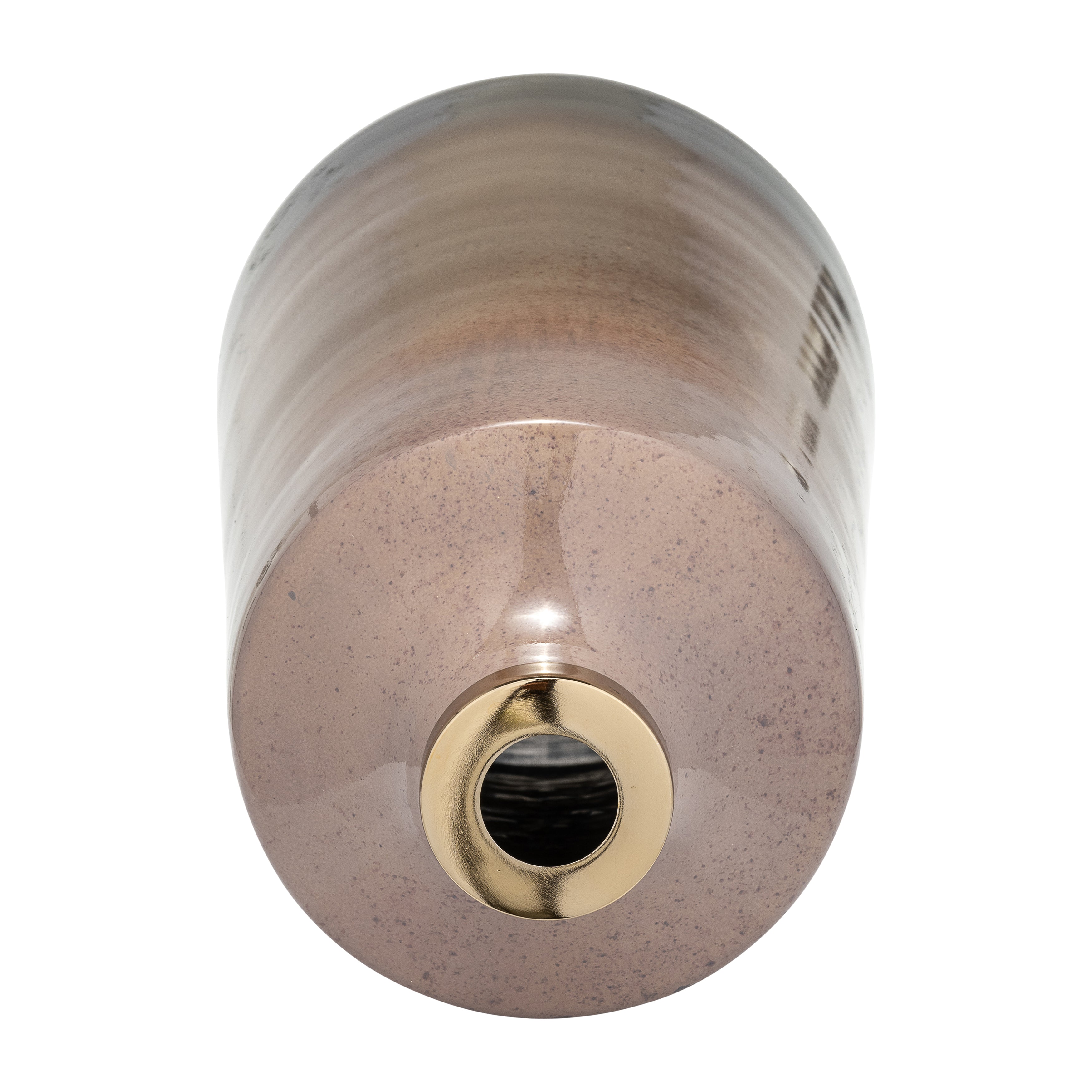 Glass, 21"h Vase W/ Ring, Champagne - Decor Addict, LLC