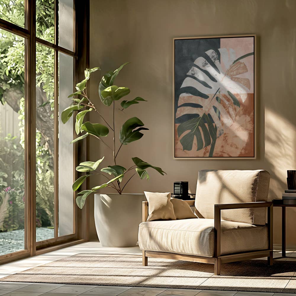 "Into the jungle" Framed Textured Wall Art: Gold / 40"H x 30"W - Decor Addict, LLC