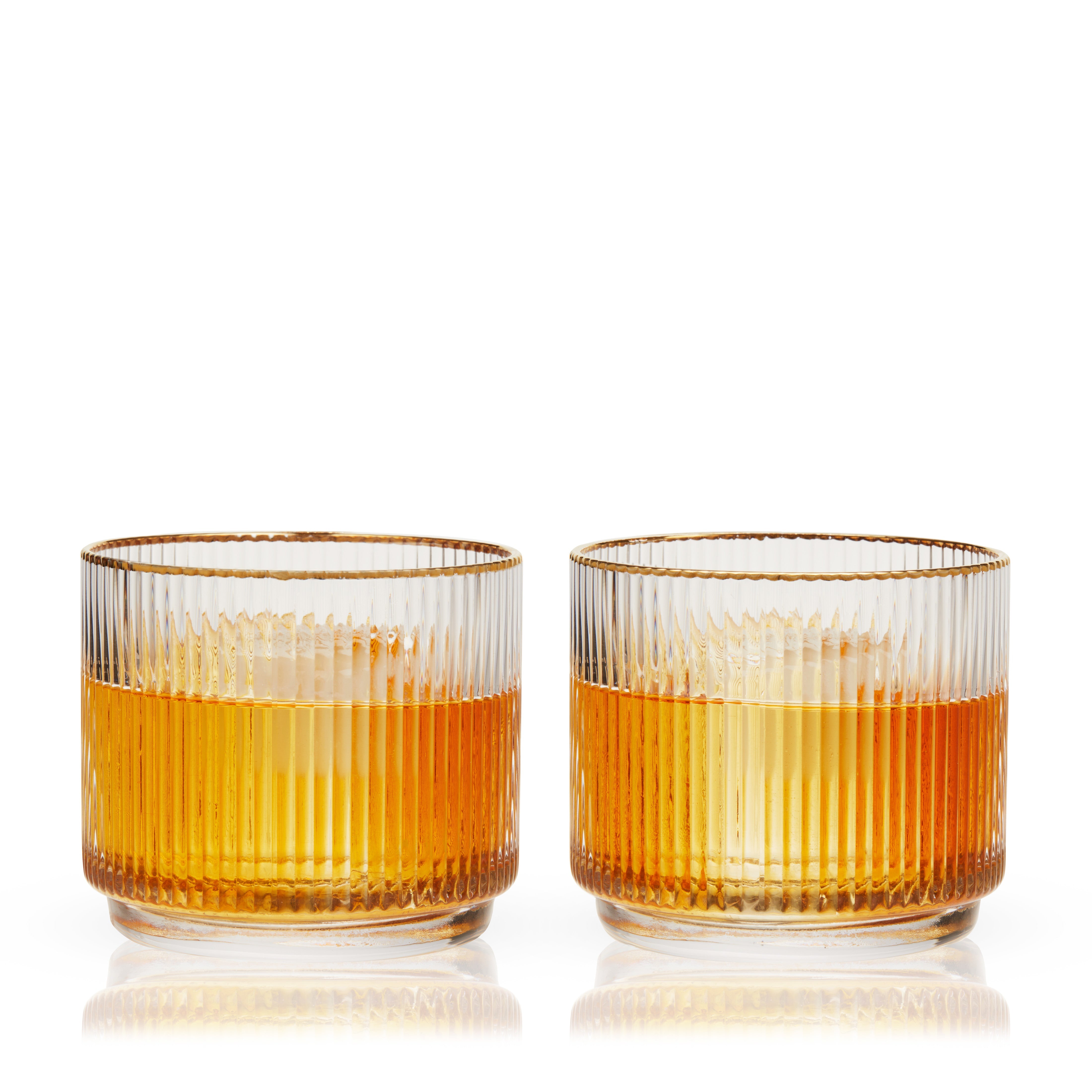 Meridian Crystal Lowball Tumblers Set of 2 - Decor Addict, LLC