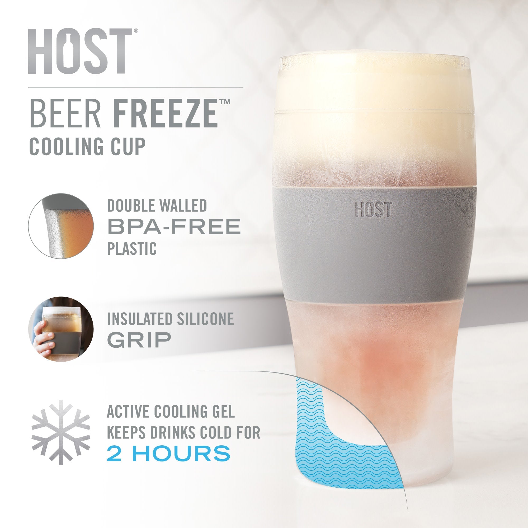 Beer FREEZE™ in Gray - Decor Addict, LLC