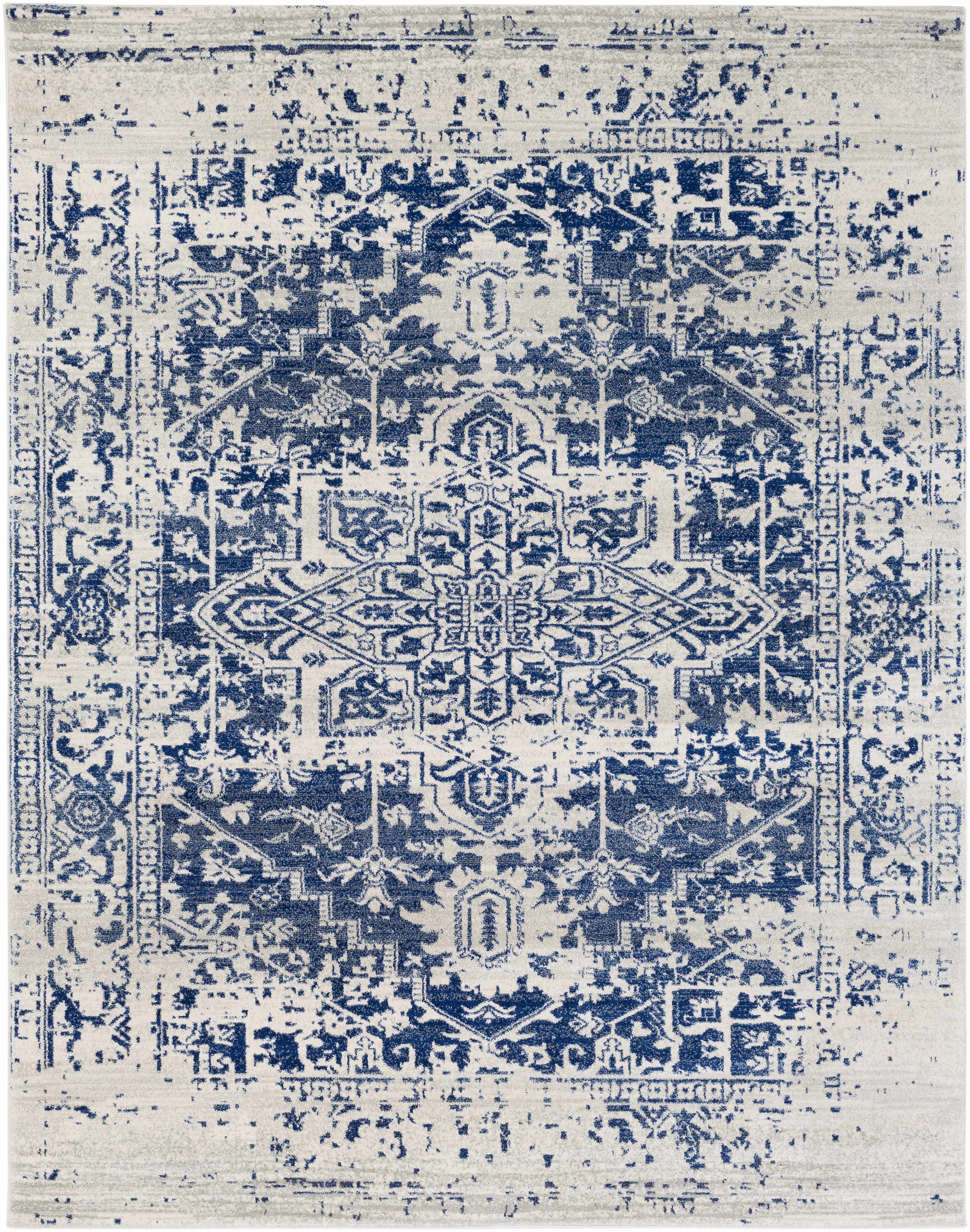Rachel Navy Area Rug - Decor Addict, LLC
