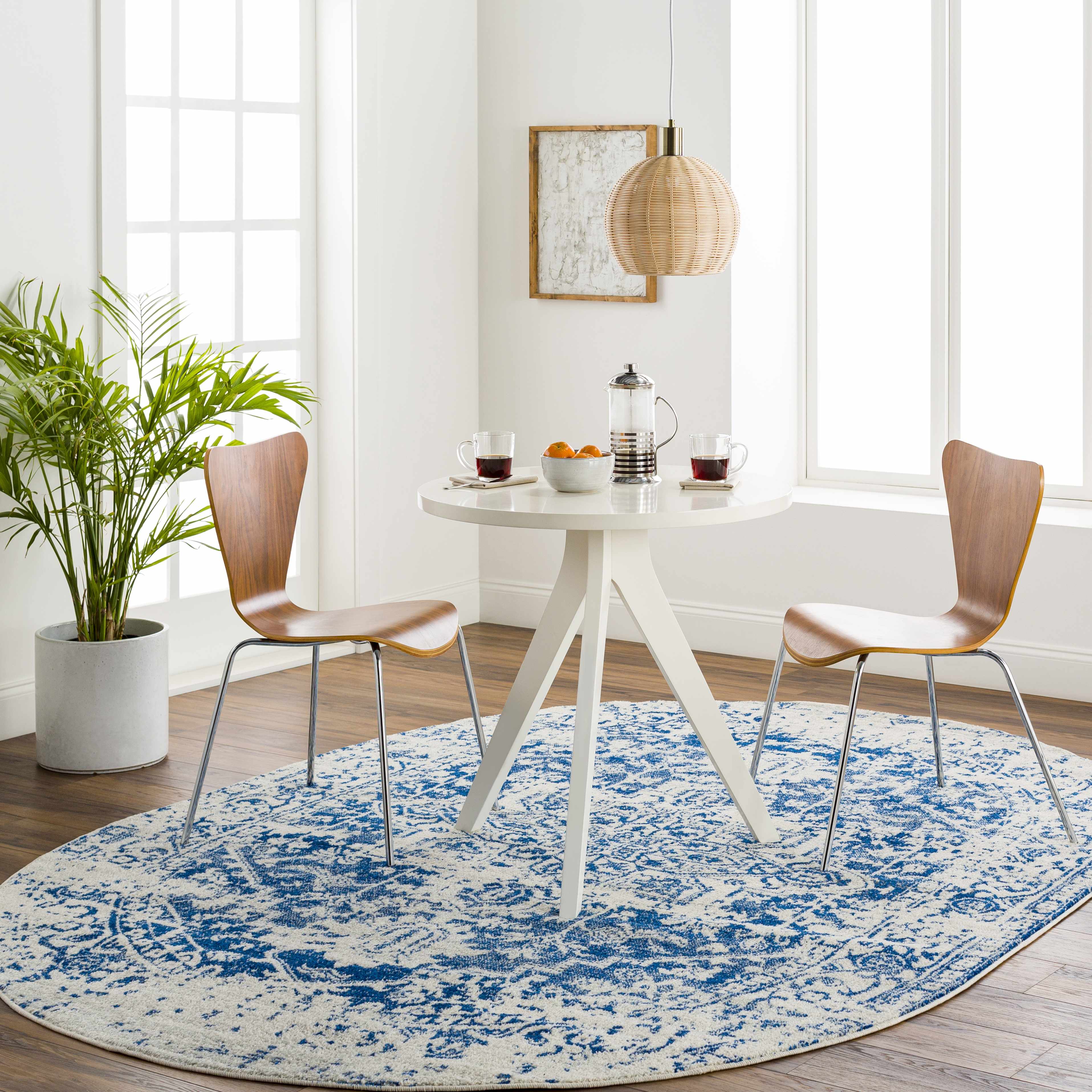 Rachel Navy Area Rug - Decor Addict, LLC