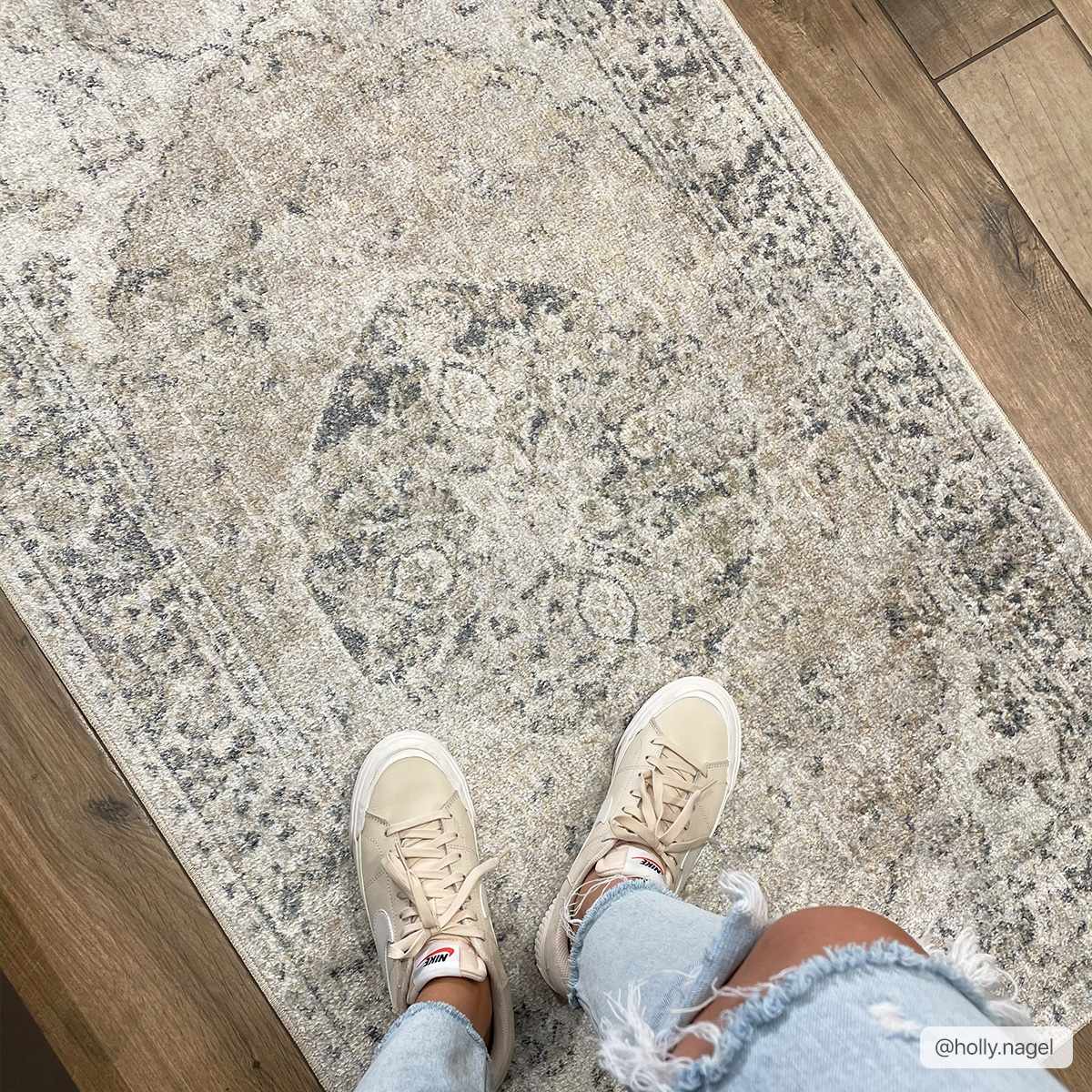 Rudo Beige Washable Area Rug - Decor Addict, LLC