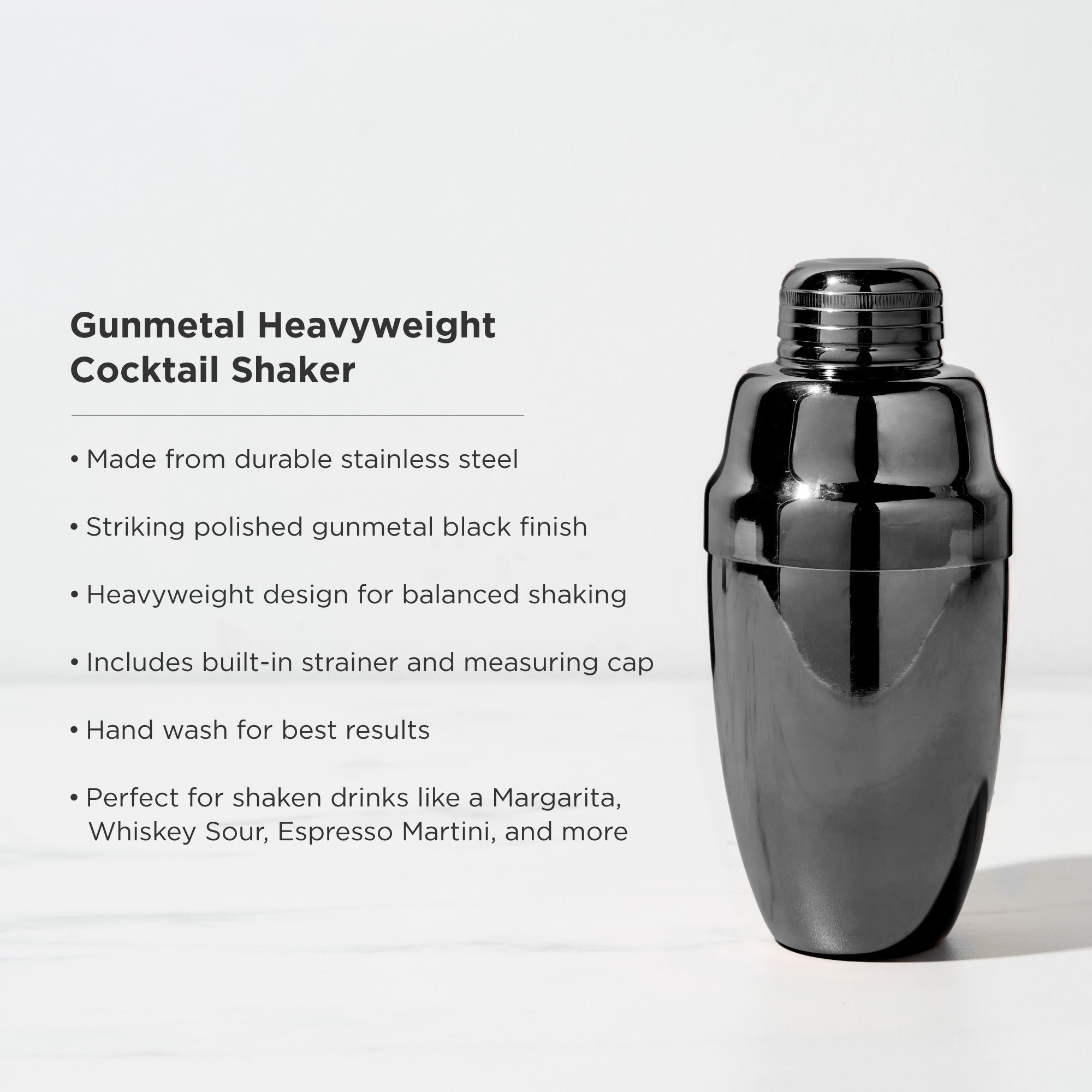 Warren Heavyweight Cocktail Shaker - Decor Addict, LLC