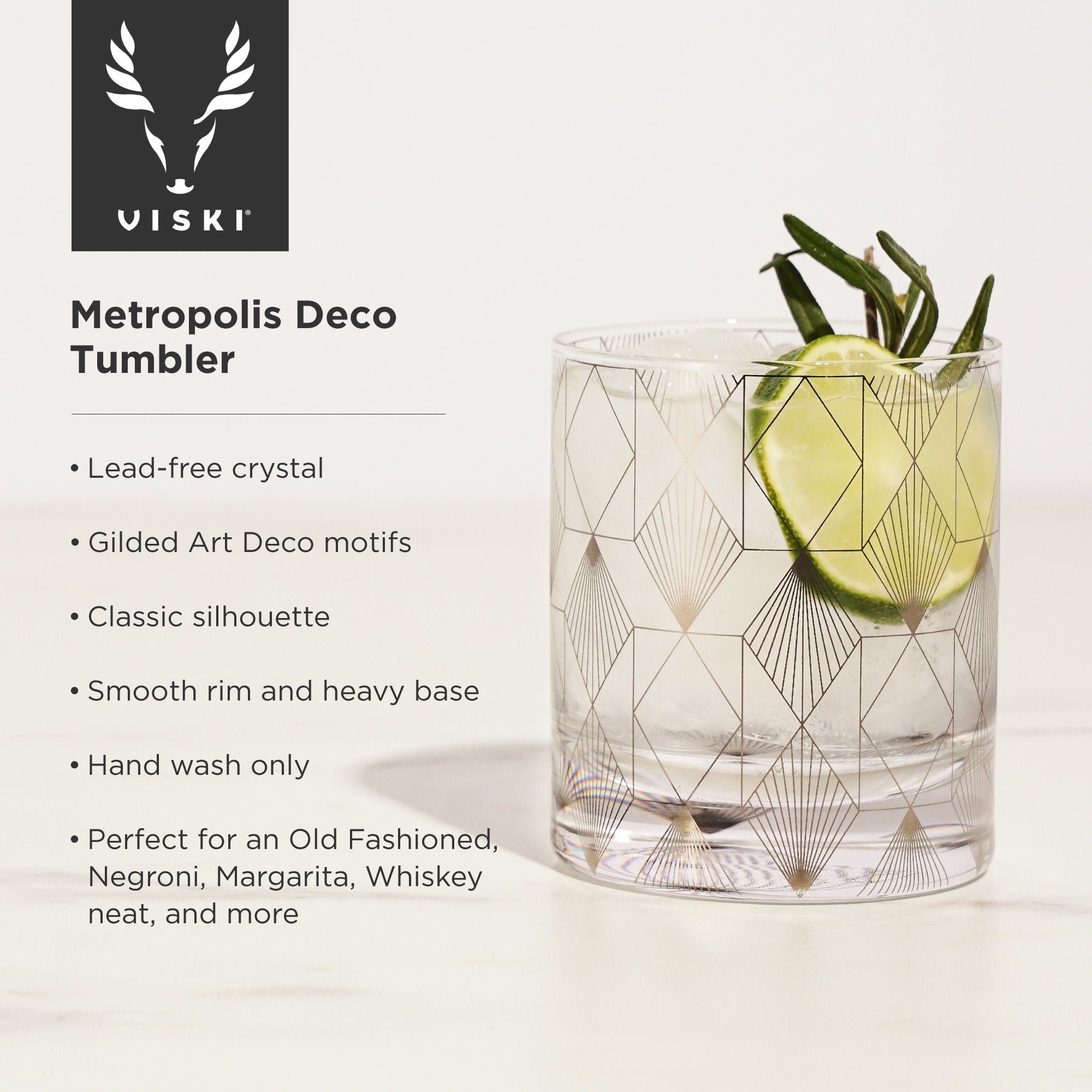 Metropolis Deco Tumbler - Decor Addict, LLC