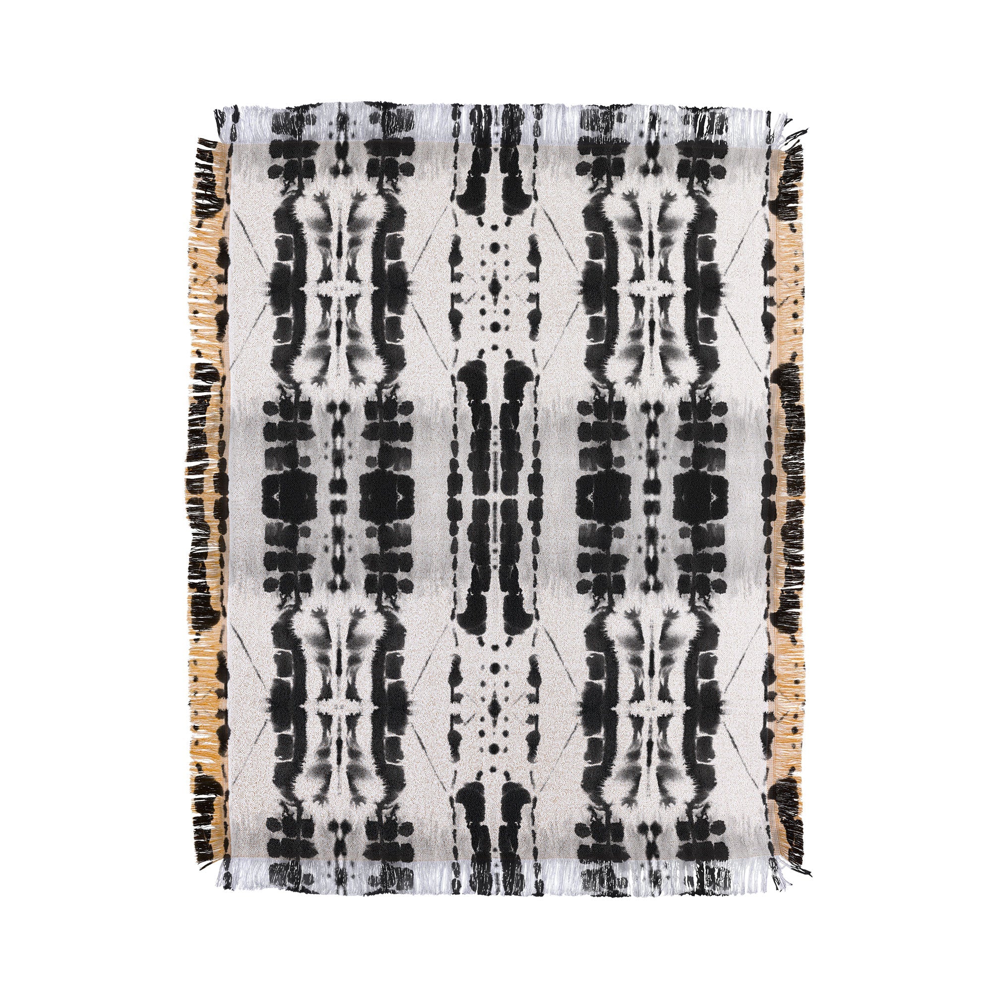 jacqueline maldonado paradigm black and white throw blanket - Decor Addict, LLC