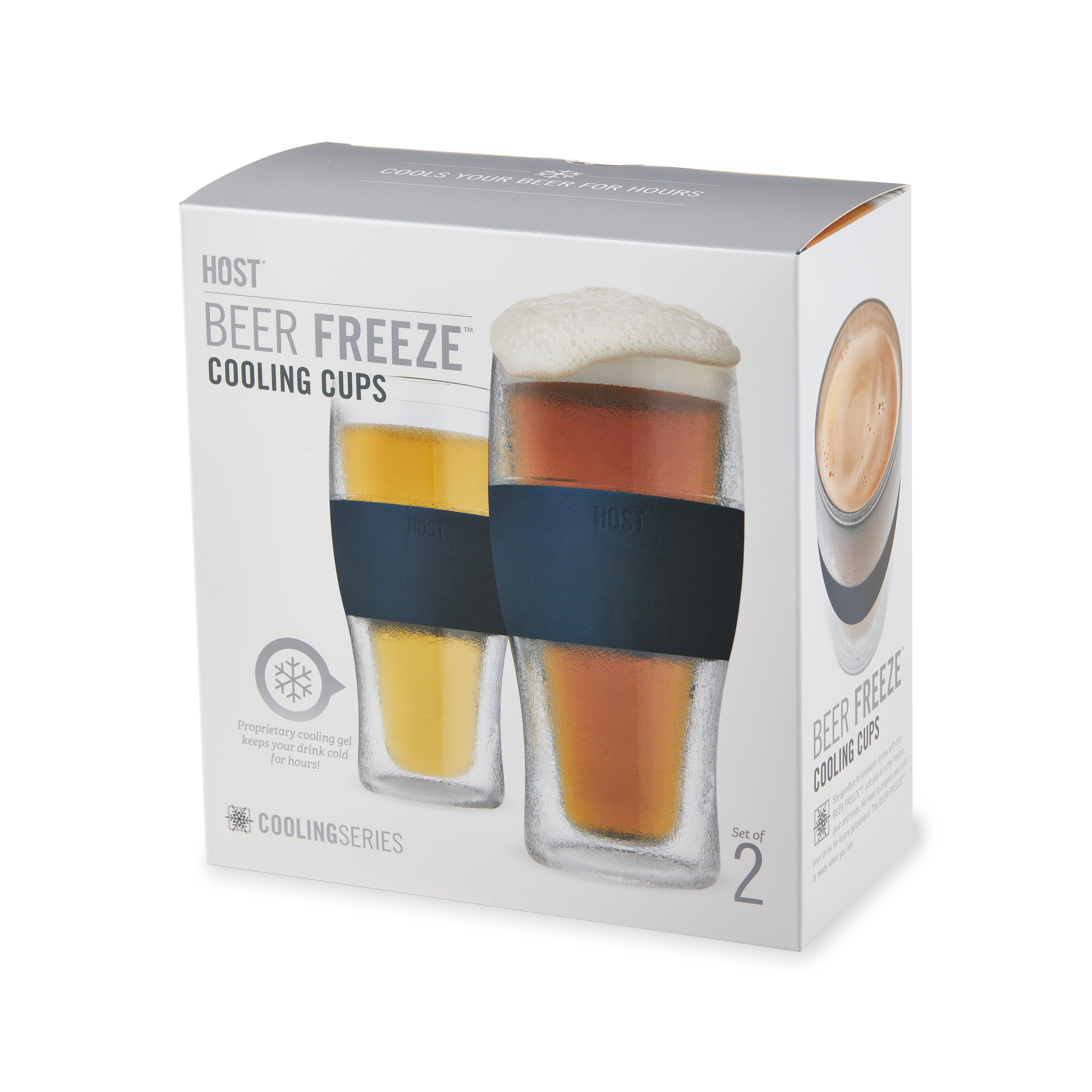 Beer FREEZE™ in Varsity Blue, Set of 2 - Decor Addict, LLC