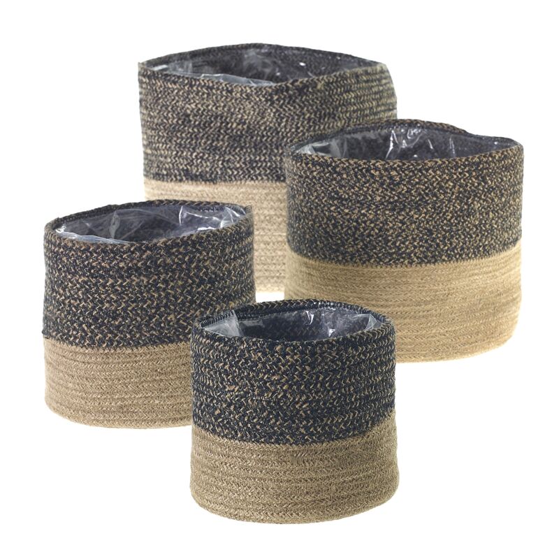 Black Jute Basket 12.25"x 10.75" - Decor Addict, LLC