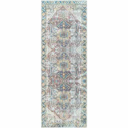 Blue Catigpian Distressed Washable Area Rug - Decor Addict, LLC