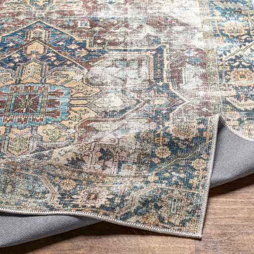 Blue Catigpian Distressed Washable Area Rug - Decor Addict, LLC