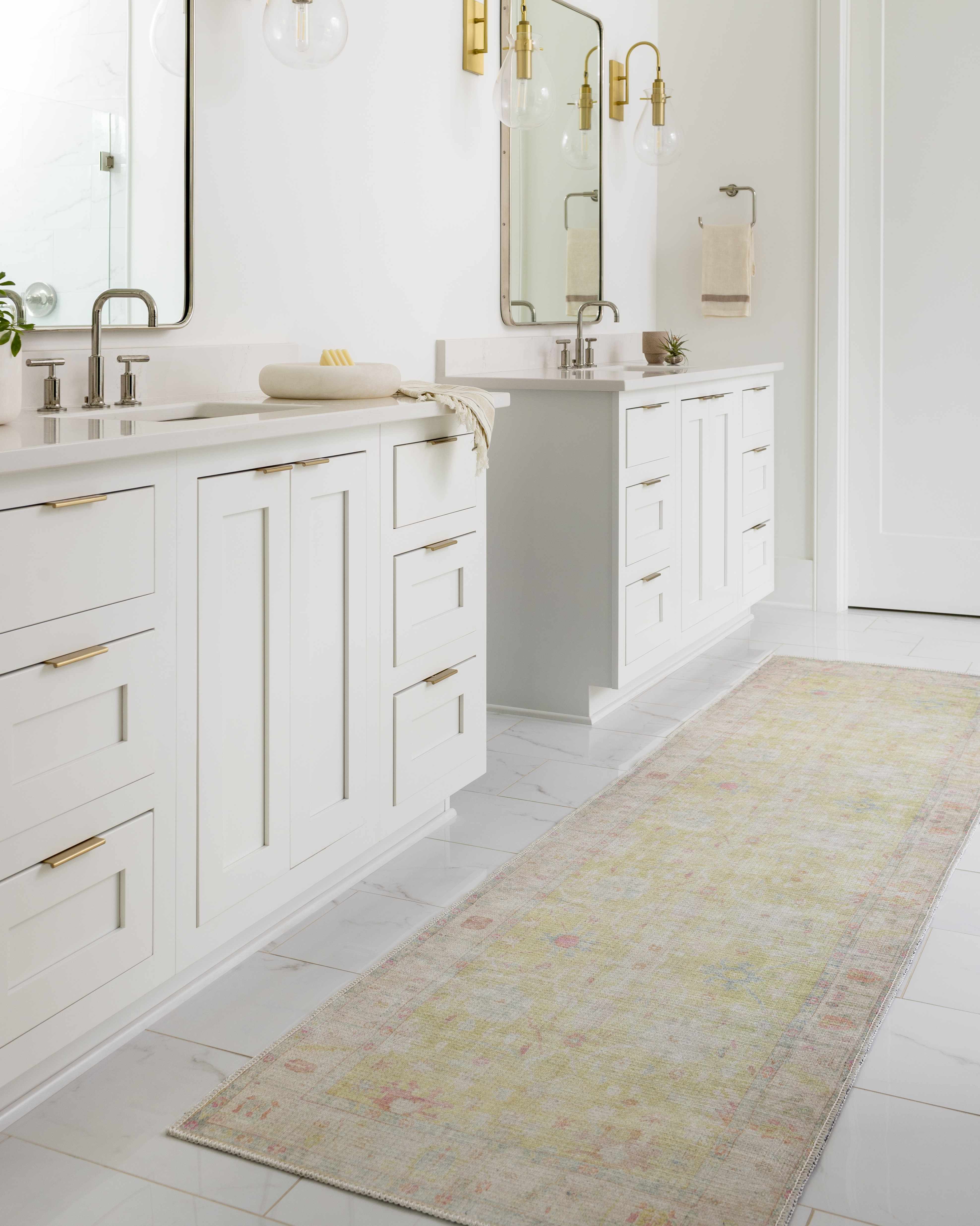 Bozkurt Distressed Washable Rug - Decor Addict, LLC