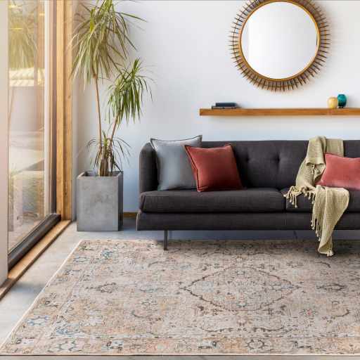 Brown Standon Vintage Washable Area Rug - Decor Addict, LLC