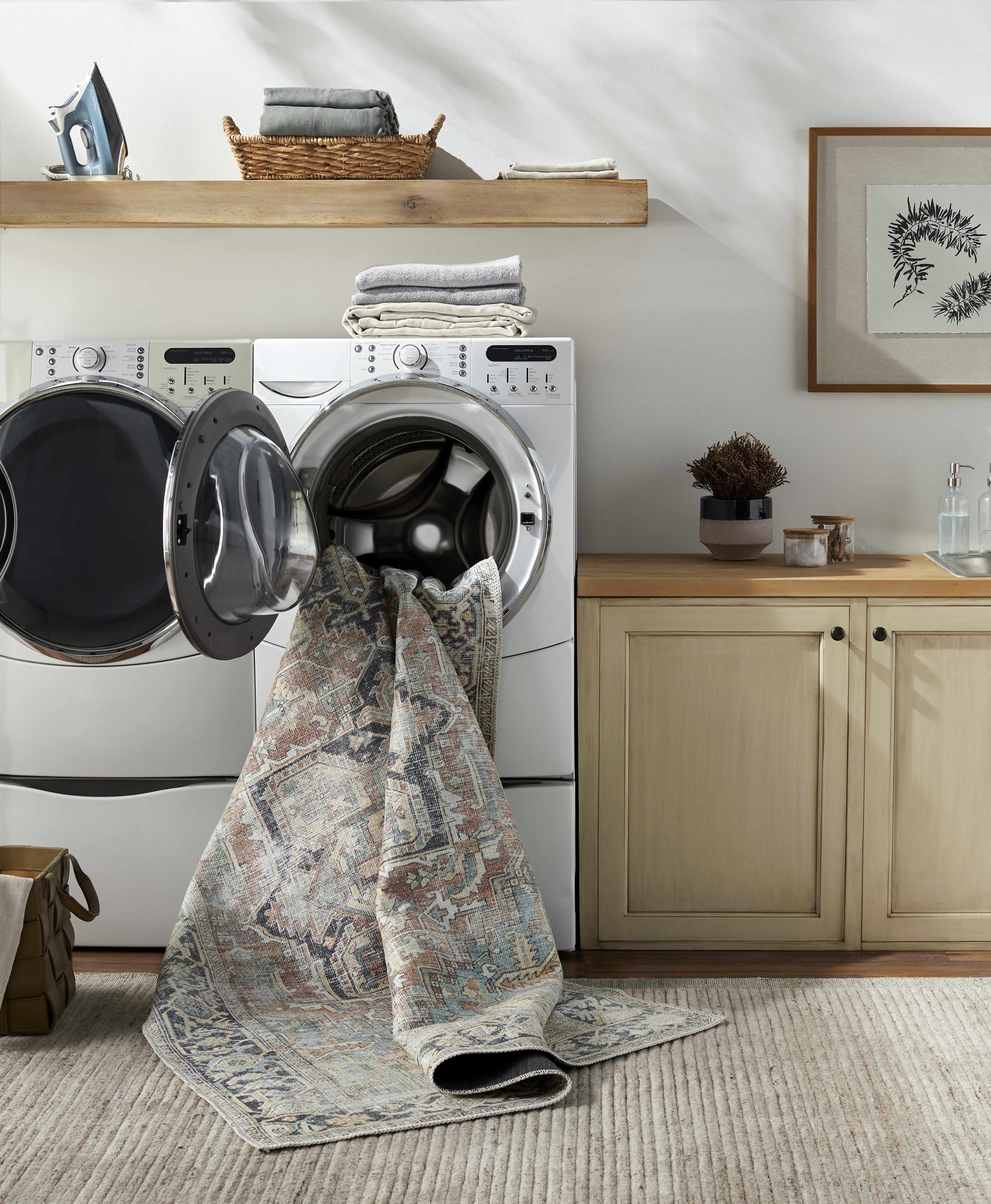 Green Nisa Vintage Washable Area Rug - Decor Addict, LLC