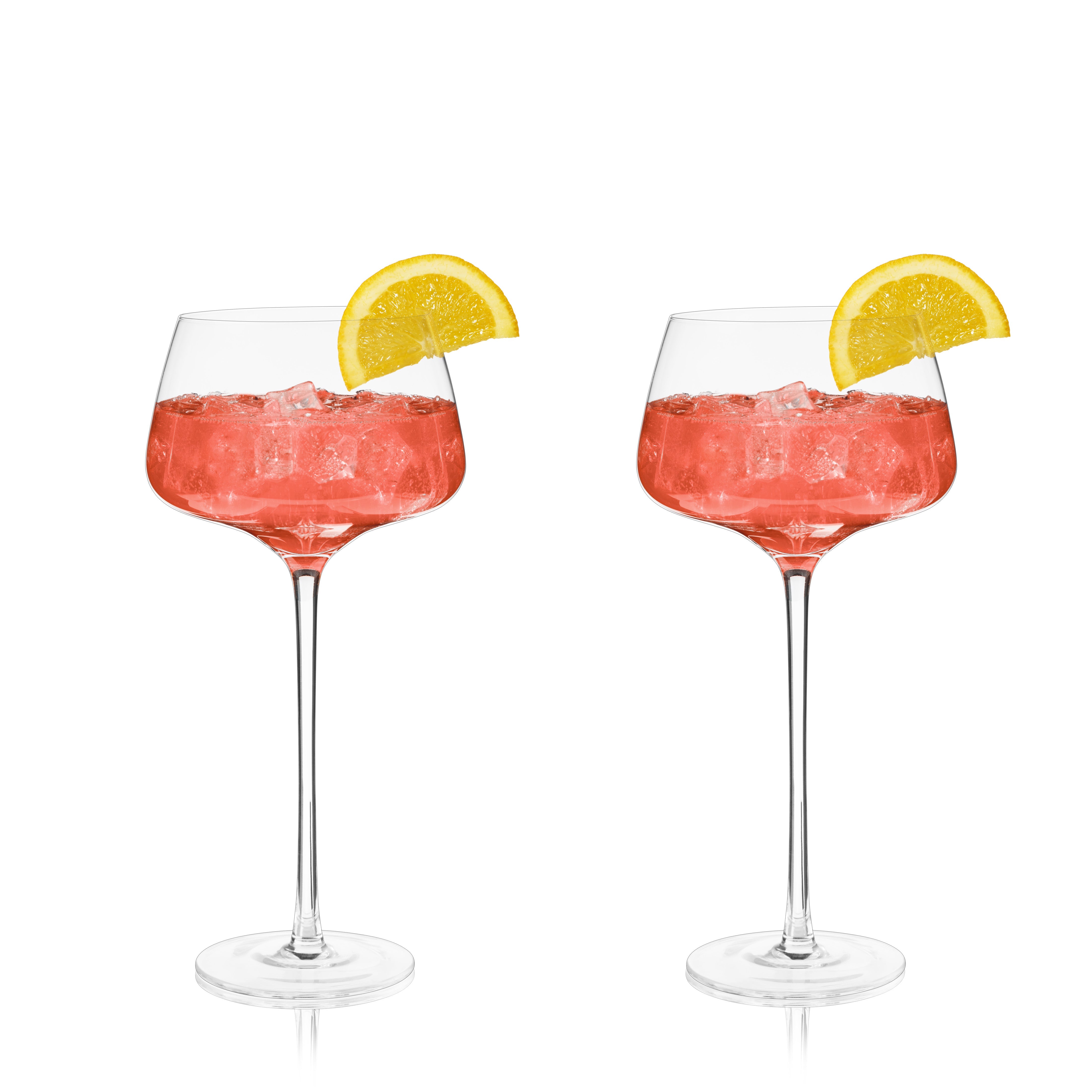 Raye Angled Crystal Amaro Spritz Glasses Set of 2 - Decor Addict, LLC