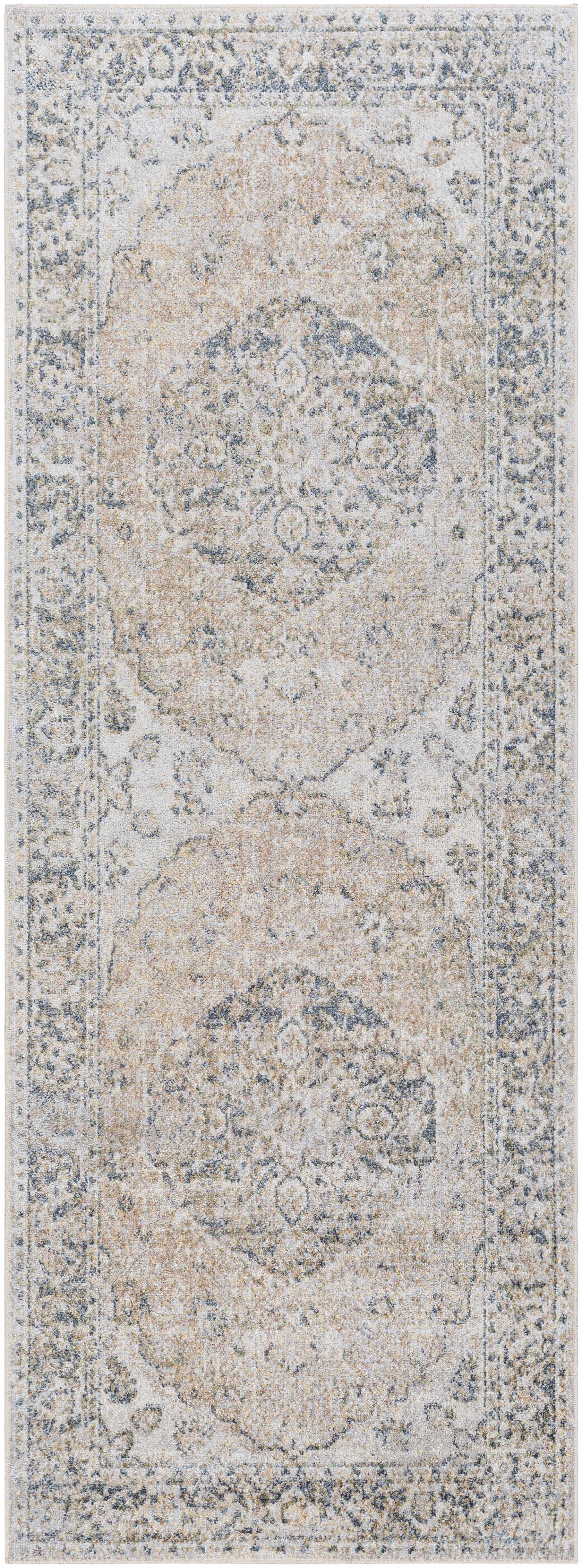 Rudo Beige Washable Area Rug - Decor Addict, LLC