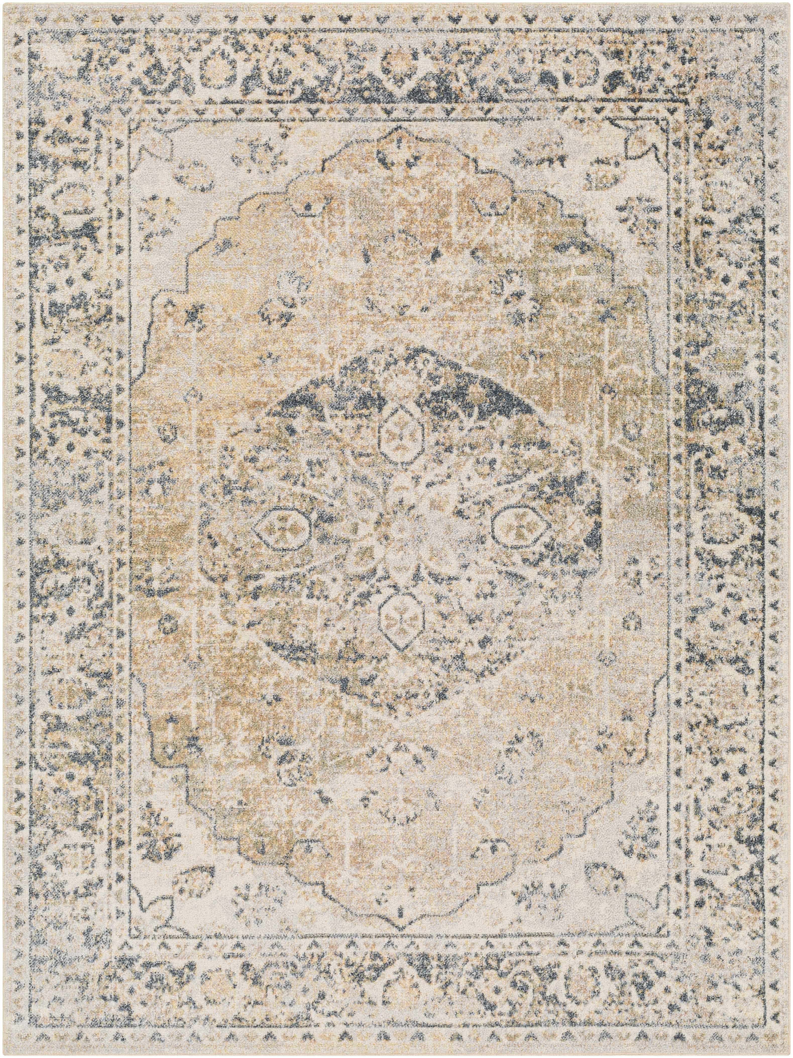 Rudo Beige Washable Area Rug - Decor Addict, LLC