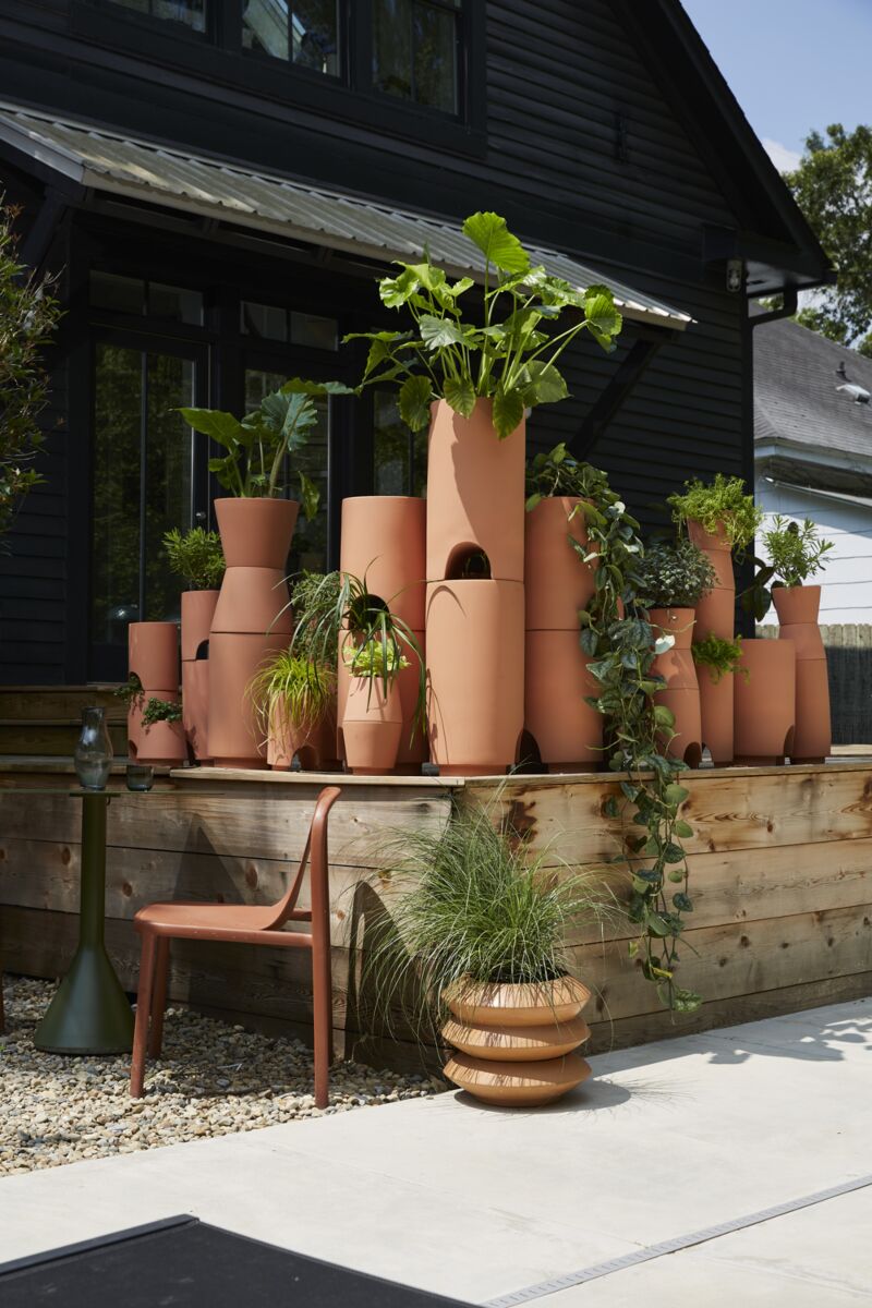 Lucca Stacking Planter - XLarge Cylinder — 11" x 22.5" - Decor Addict, LLC