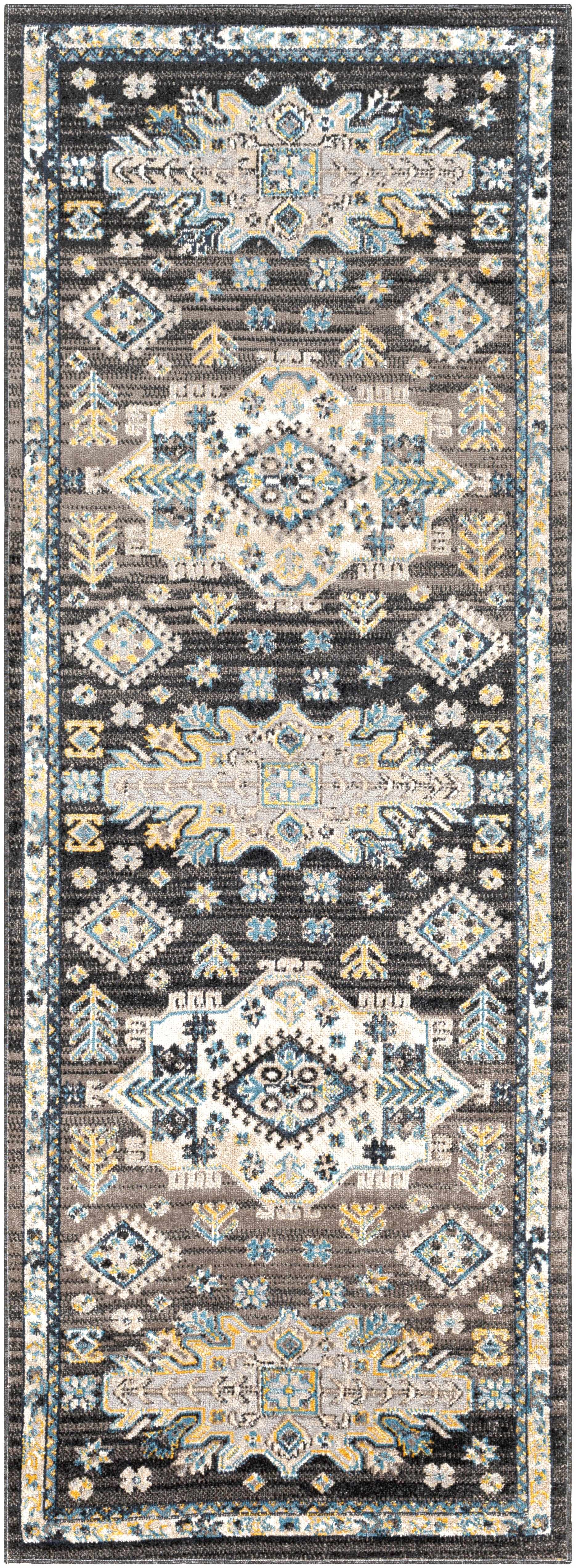 Cabacungan Black & Blue Washable Area Rug - Decor Addict, LLC