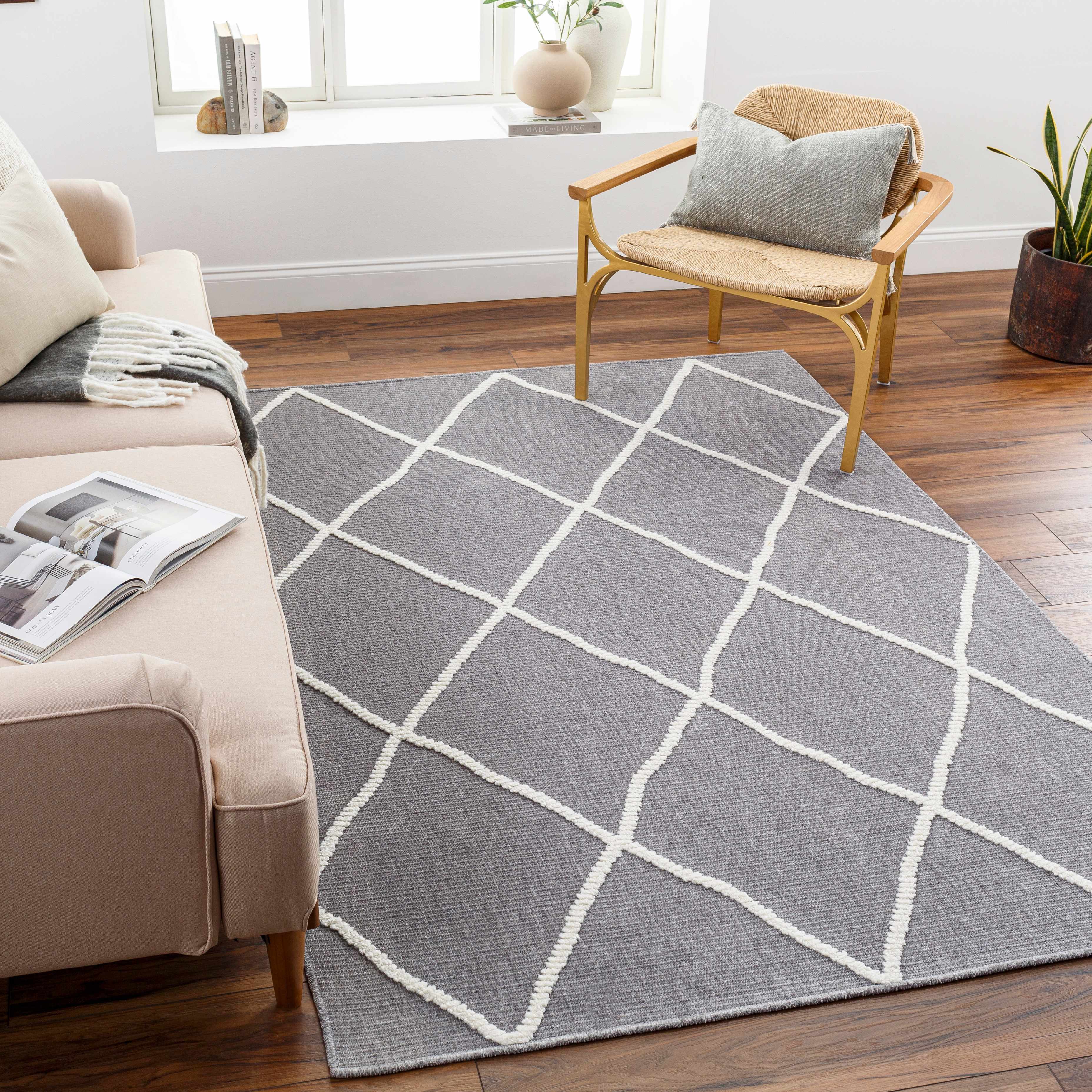 Amani Gray Washable Area Rug - Decor Addict, LLC