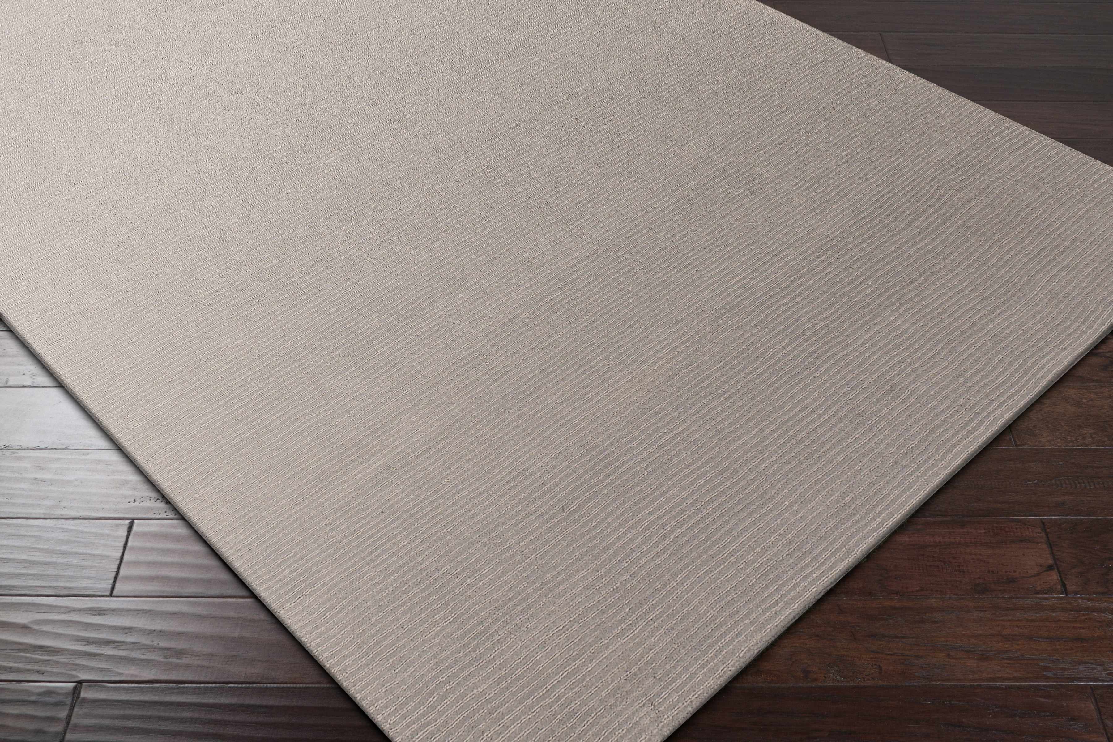 Brockton Solid Wool Gray Area Rug - Decor Addict, LLC