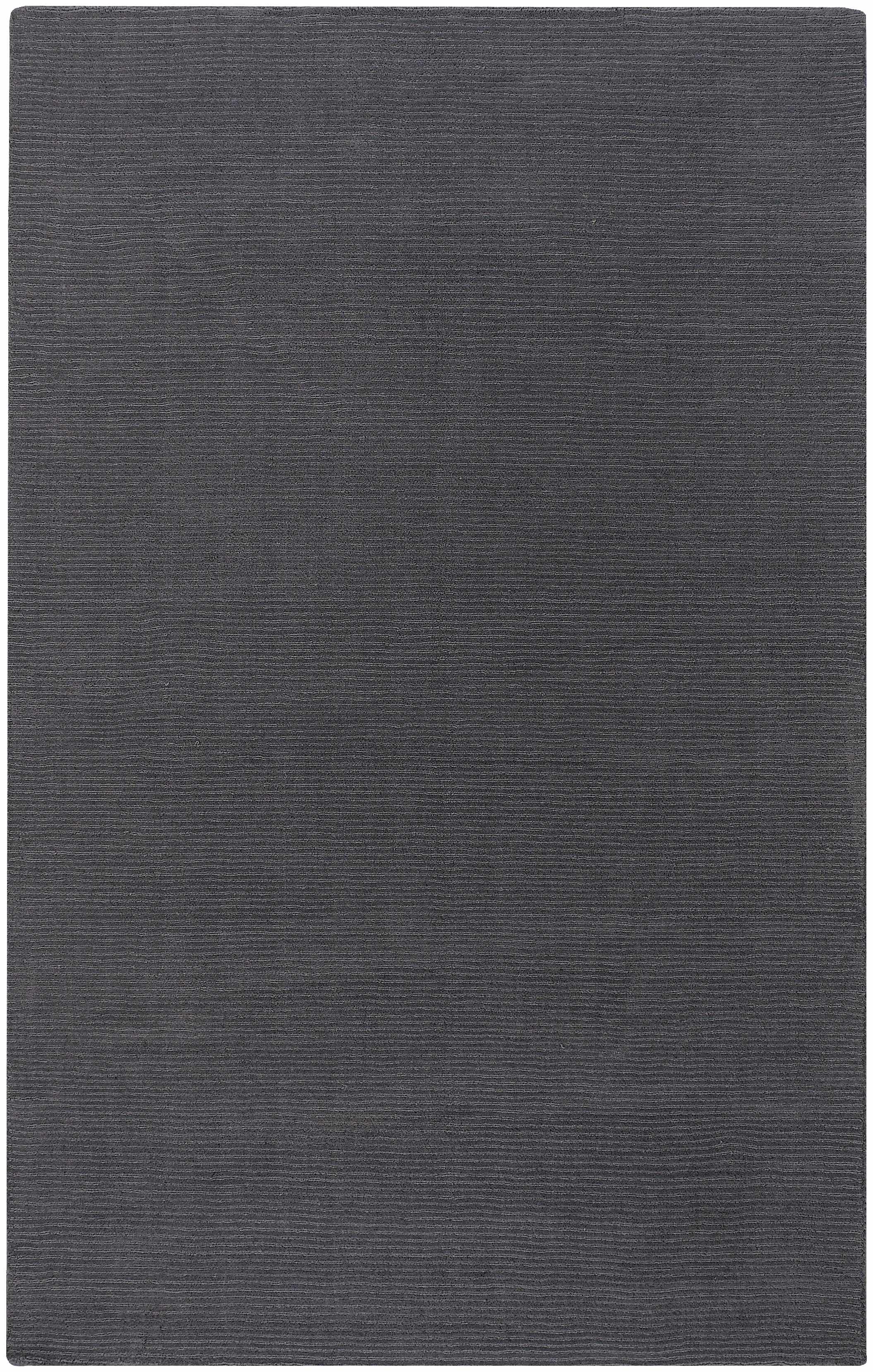 Brockton Solid Wool Charcoal Area Rug - Decor Addict, LLC