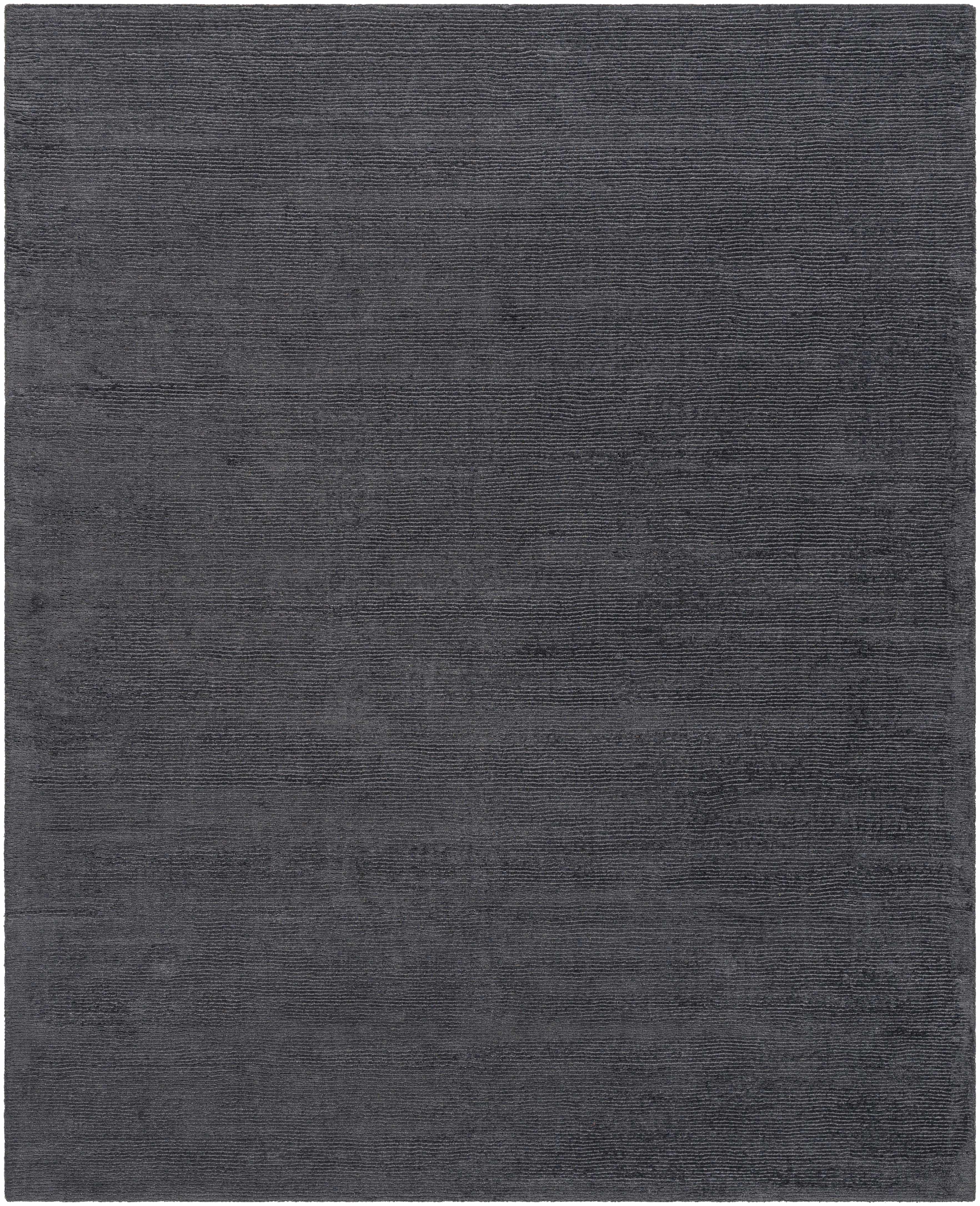 Brockton Solid Wool Charcoal Area Rug - Decor Addict, LLC