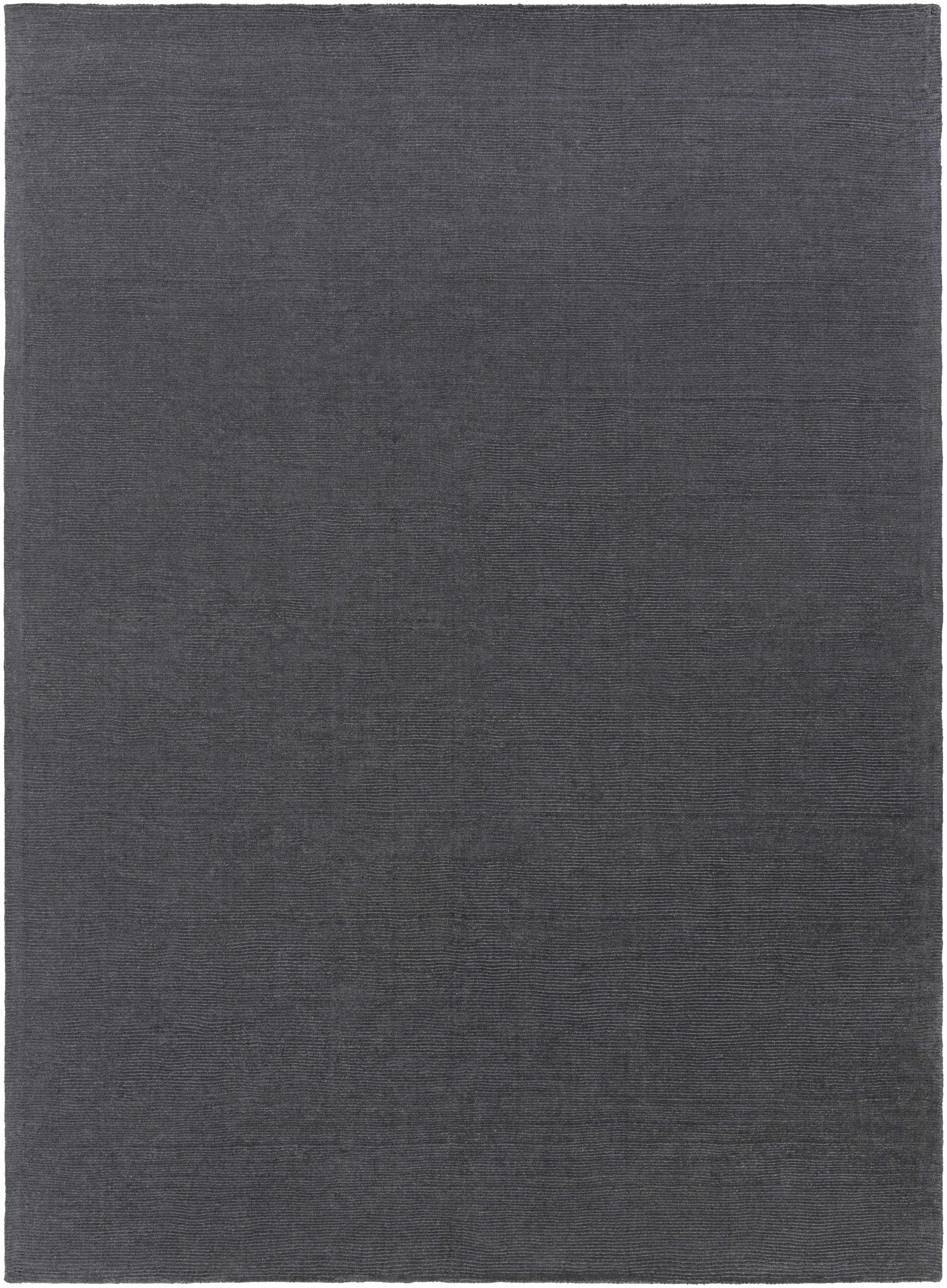 Brockton Solid Wool Charcoal Area Rug - Decor Addict, LLC