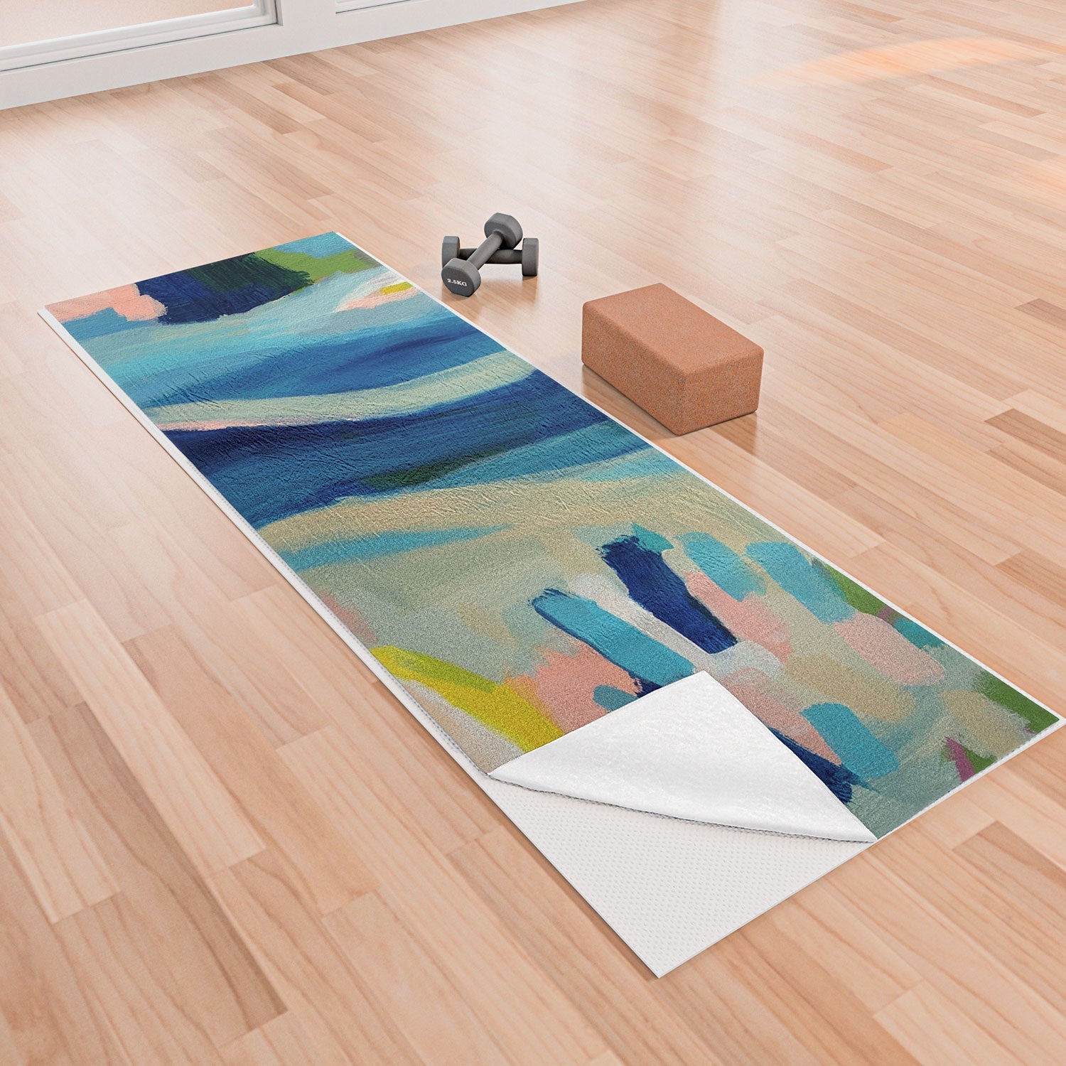 Quick Dry natalie baca rolling foothills yoga towel - Decor Addict, LLC
