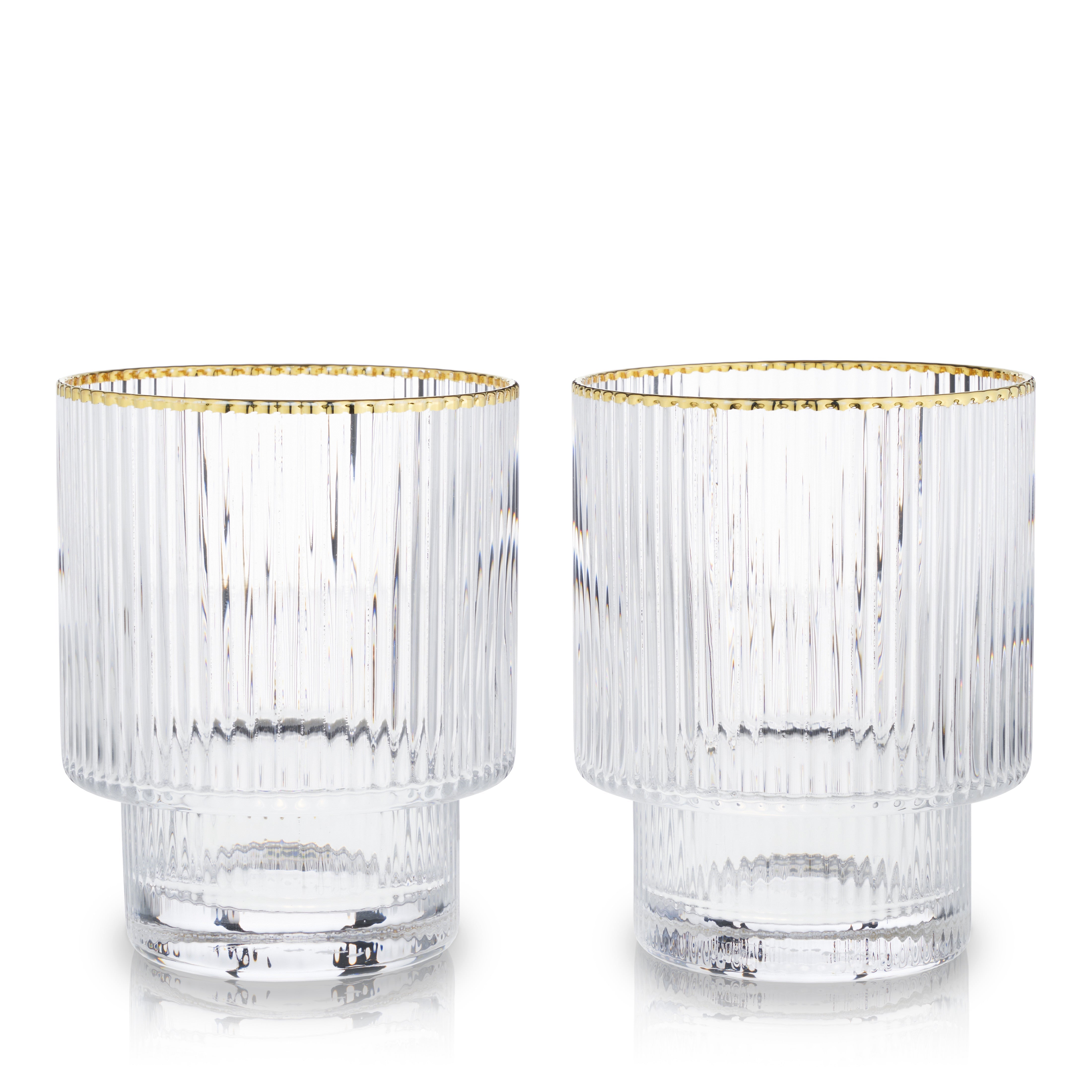 Meridian Crystal Tumblers Set of 2 - Decor Addict, LLC