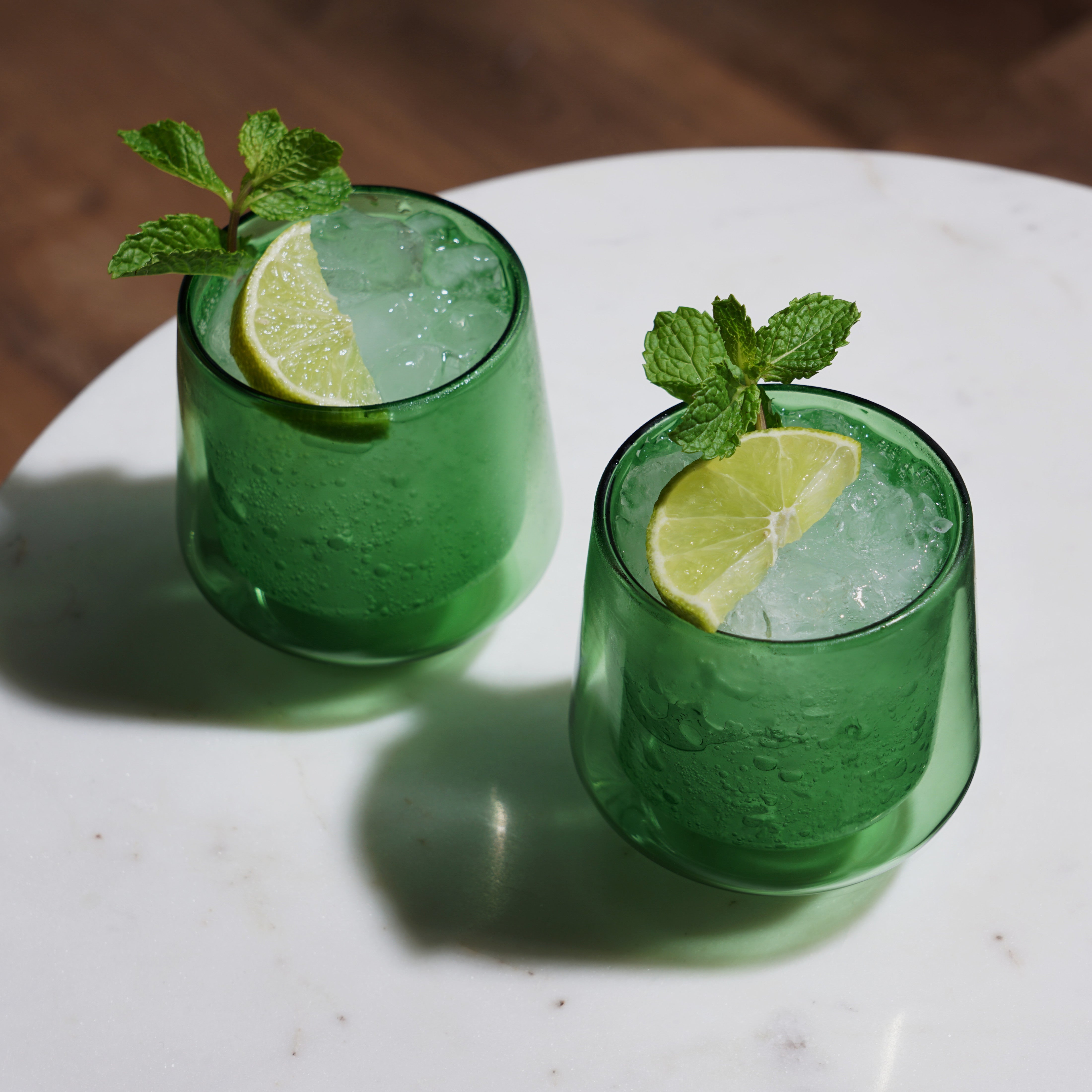 Aurora Double-Walled Tumblers in Green Set of 2 - Decor Addict, LLC