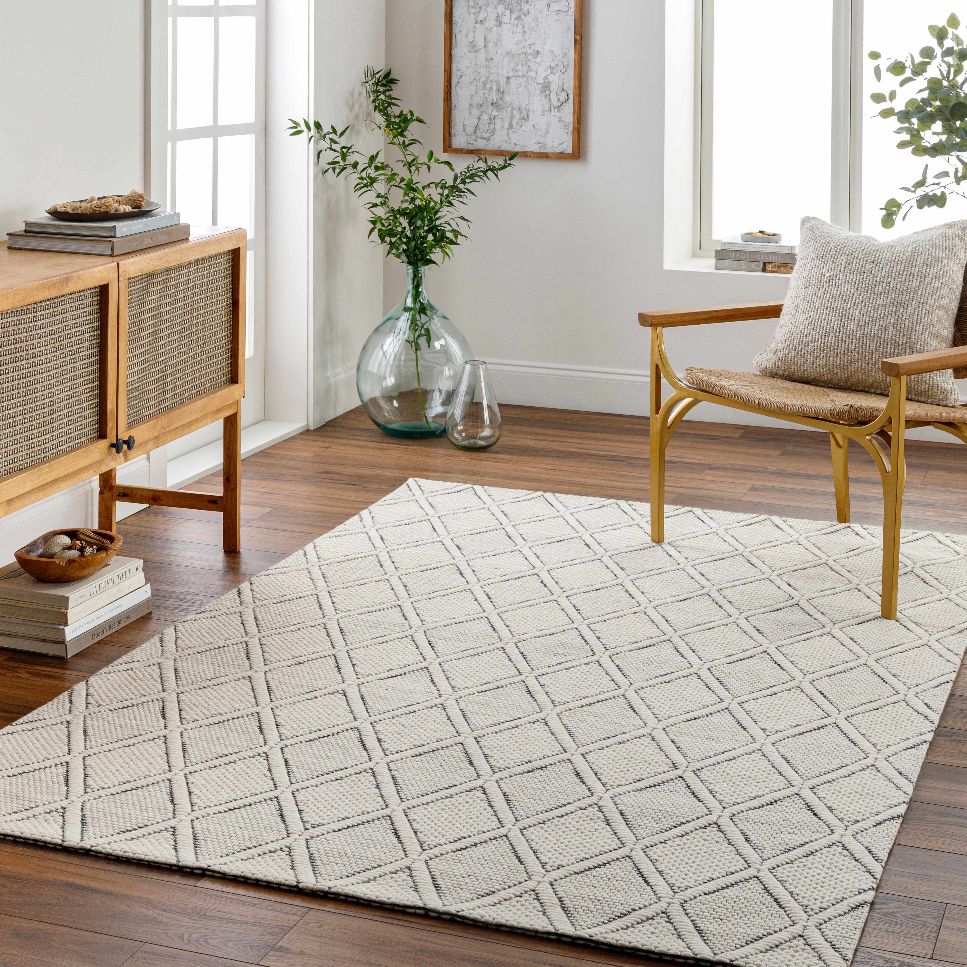 Aeron Wool Area Rug - Decor Addict, LLC