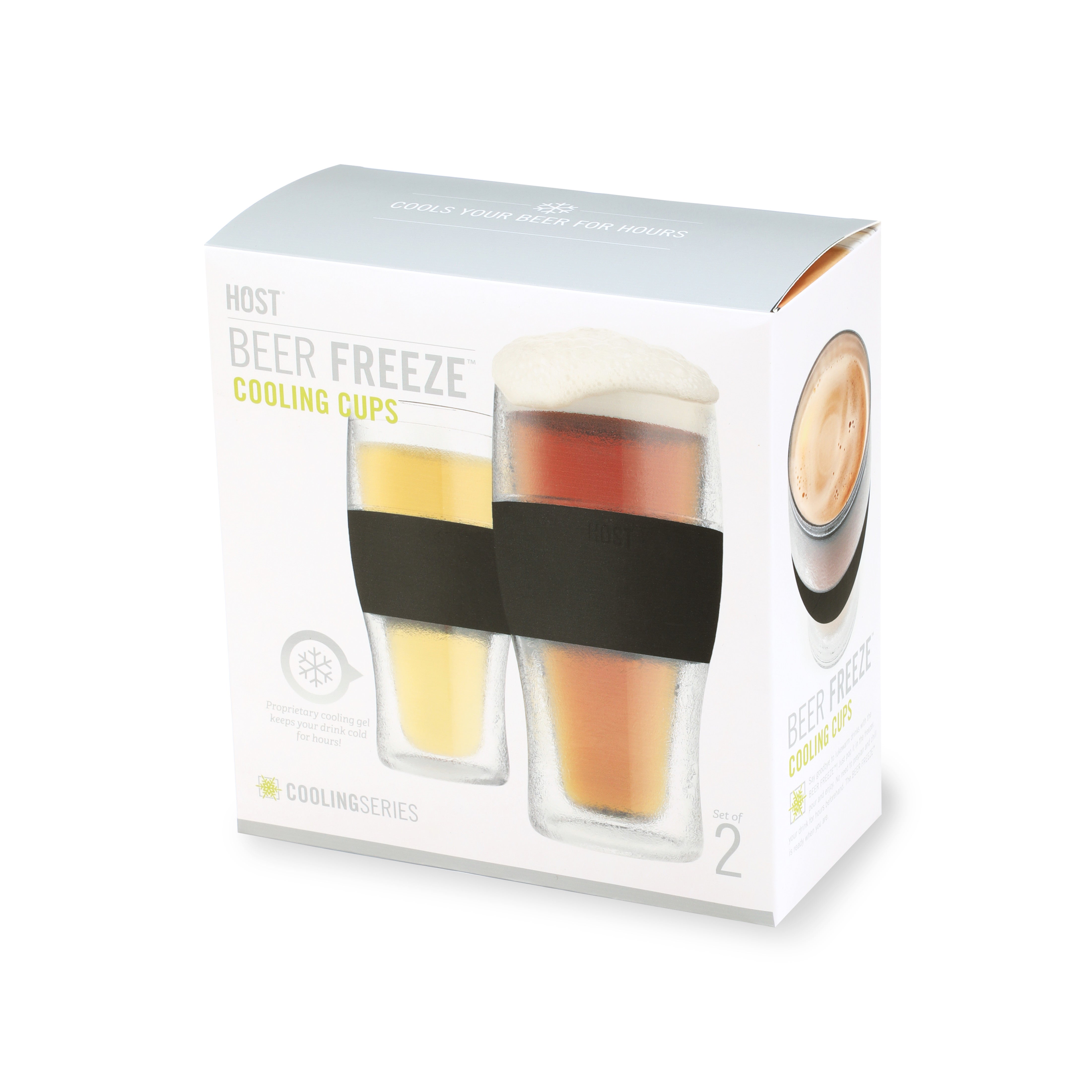 Beer FREEZE™ in Black, Set of 2 - Decor Addict, LLC
