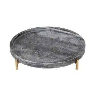 Oxford Large Marble Tray, Gray