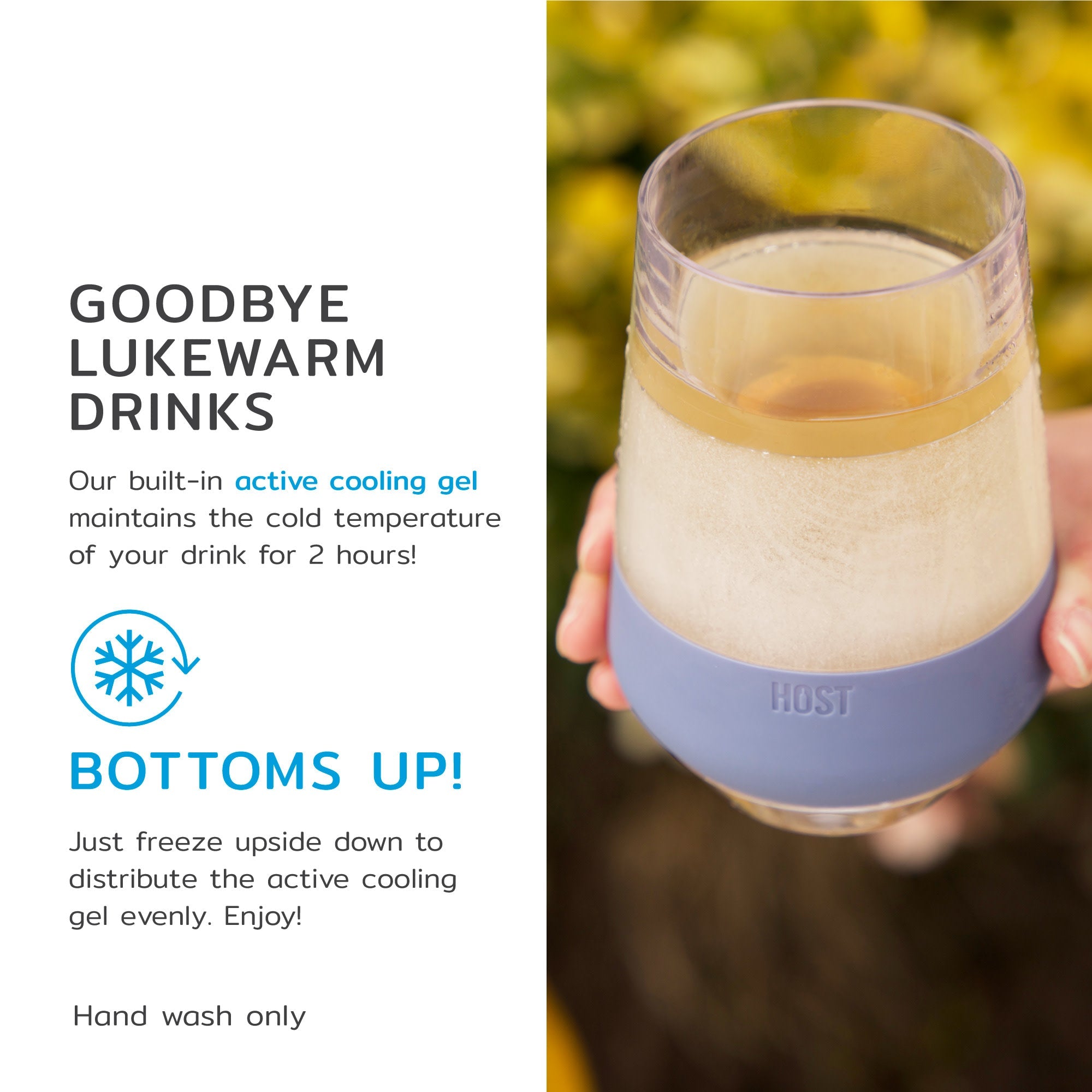 Wine FREEZE™ XL in Slate Blue, Set of 2 - Decor Addict, LLC