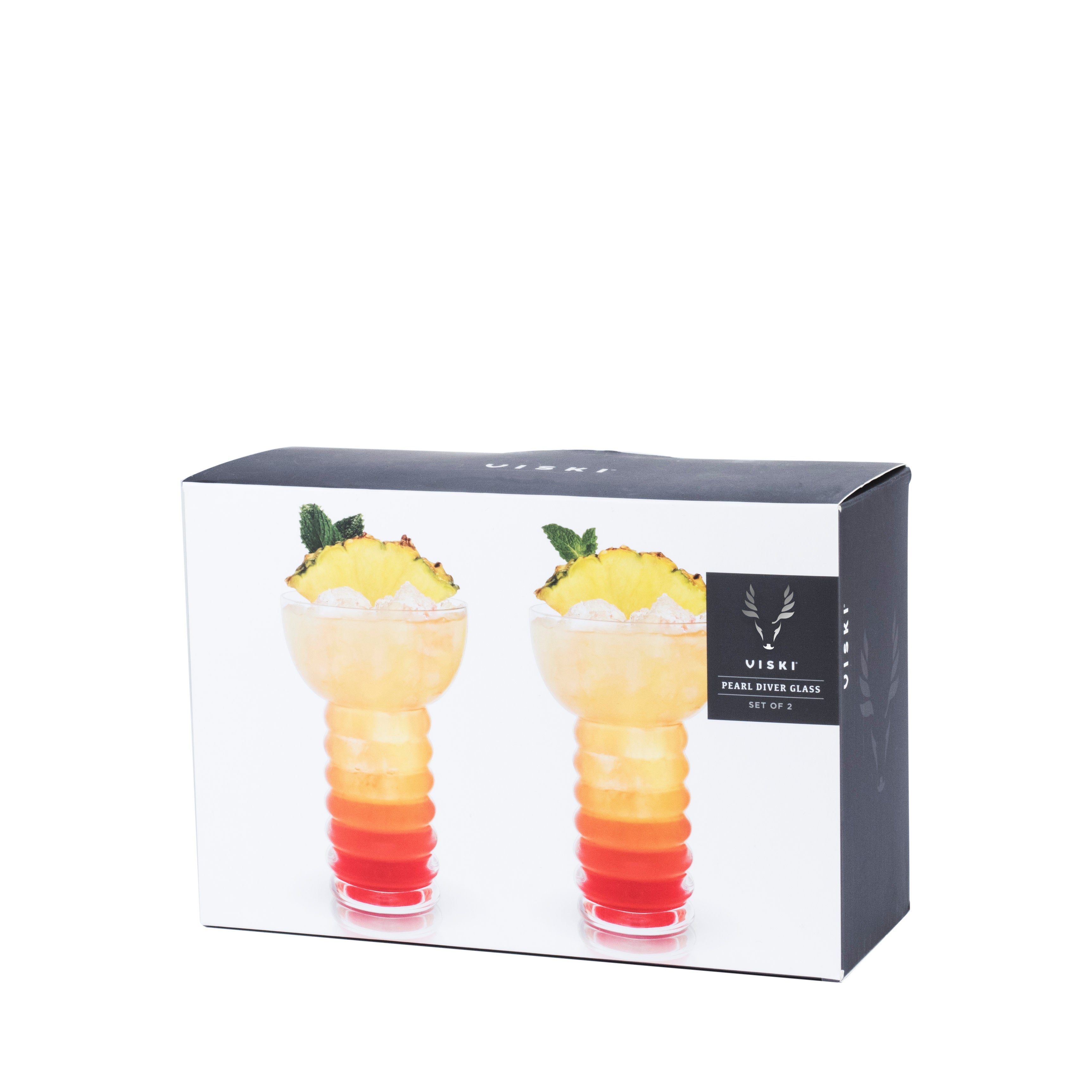 Pacific Crystal Pearl Diver Glasses Set of 2 - Decor Addict, LLC