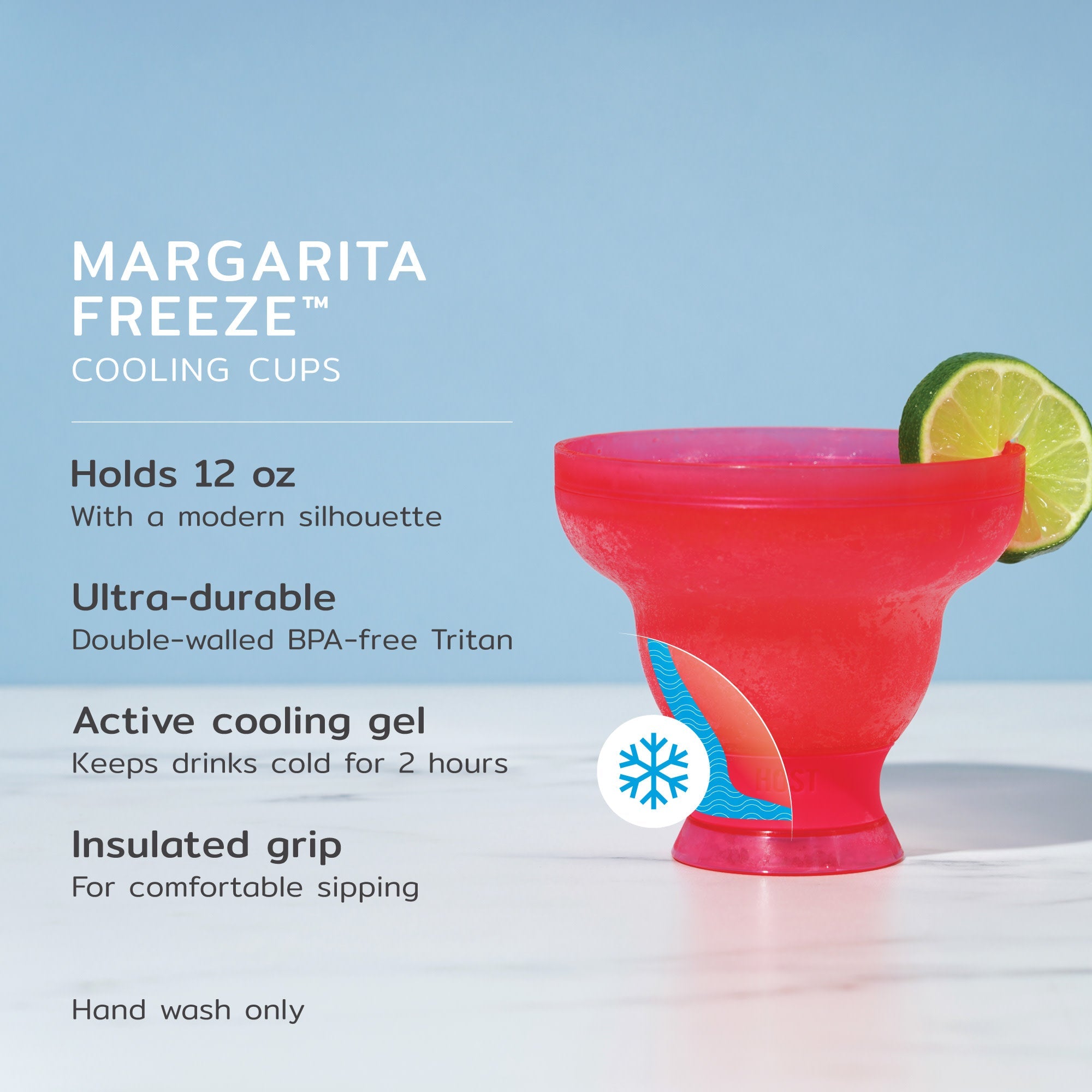 Margarita FREEZE™ in Punch Pink, Set of 2 - Decor Addict, LLC