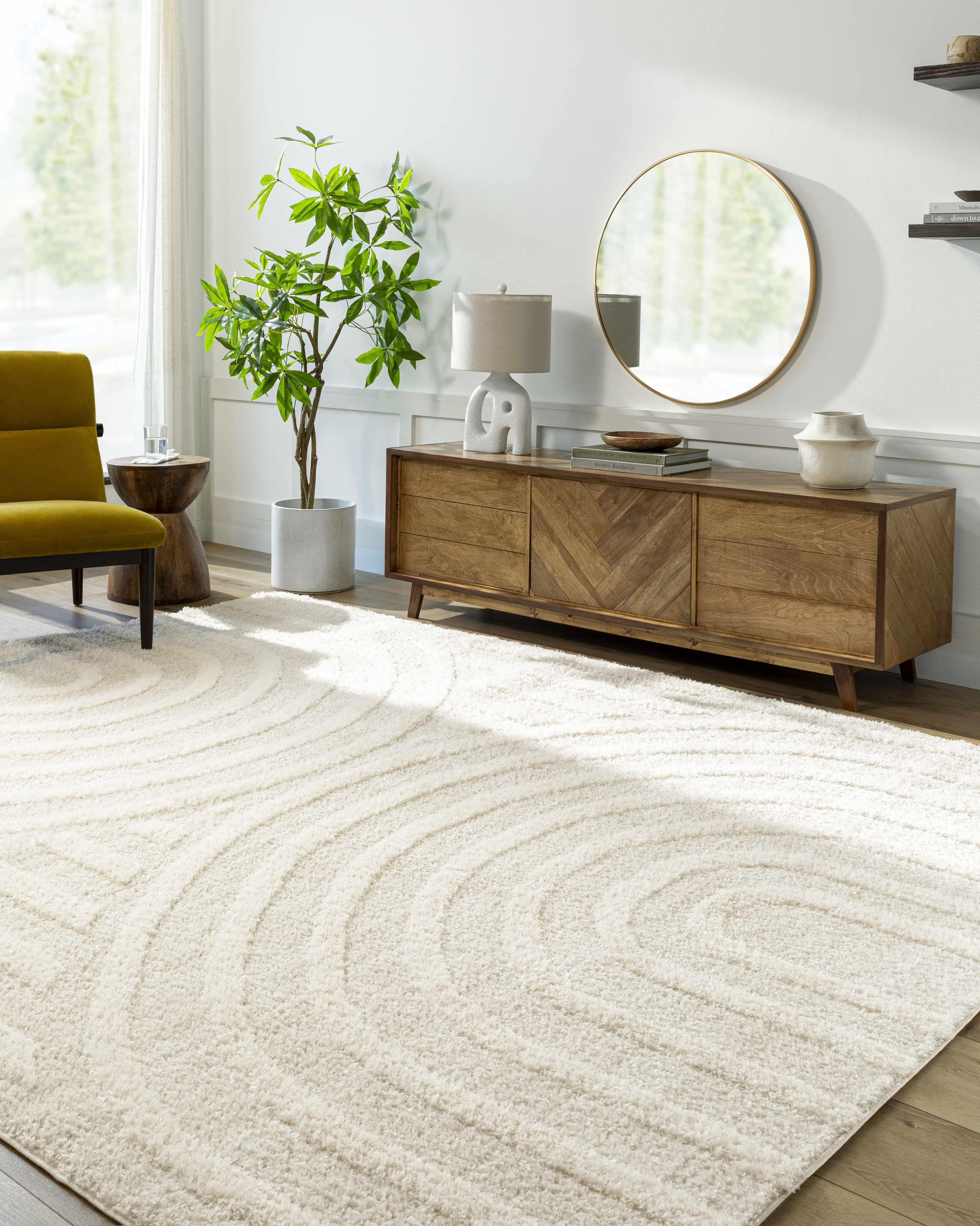 Arnel Cream Area Rug - Decor Addict, LLC