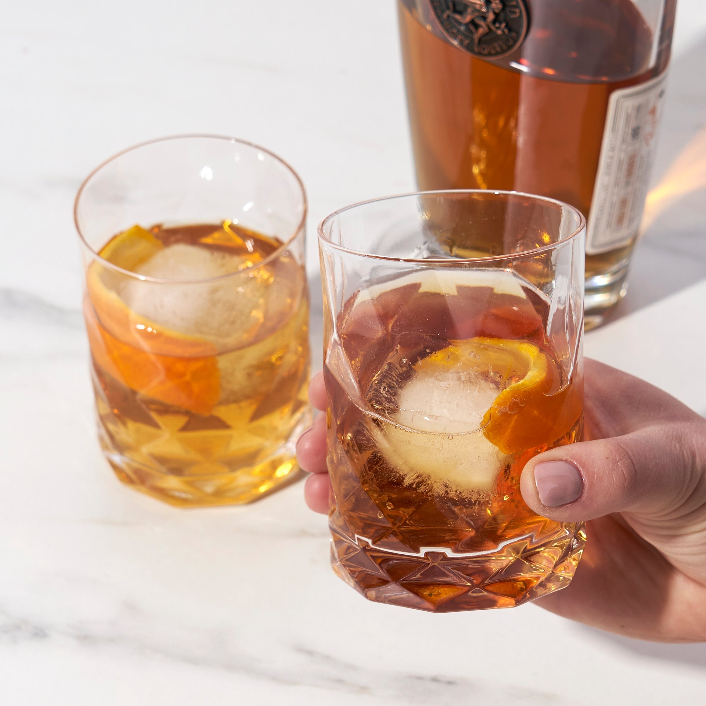 Gem Crystal Tumblers Set of 2 - Decor Addict, LLC