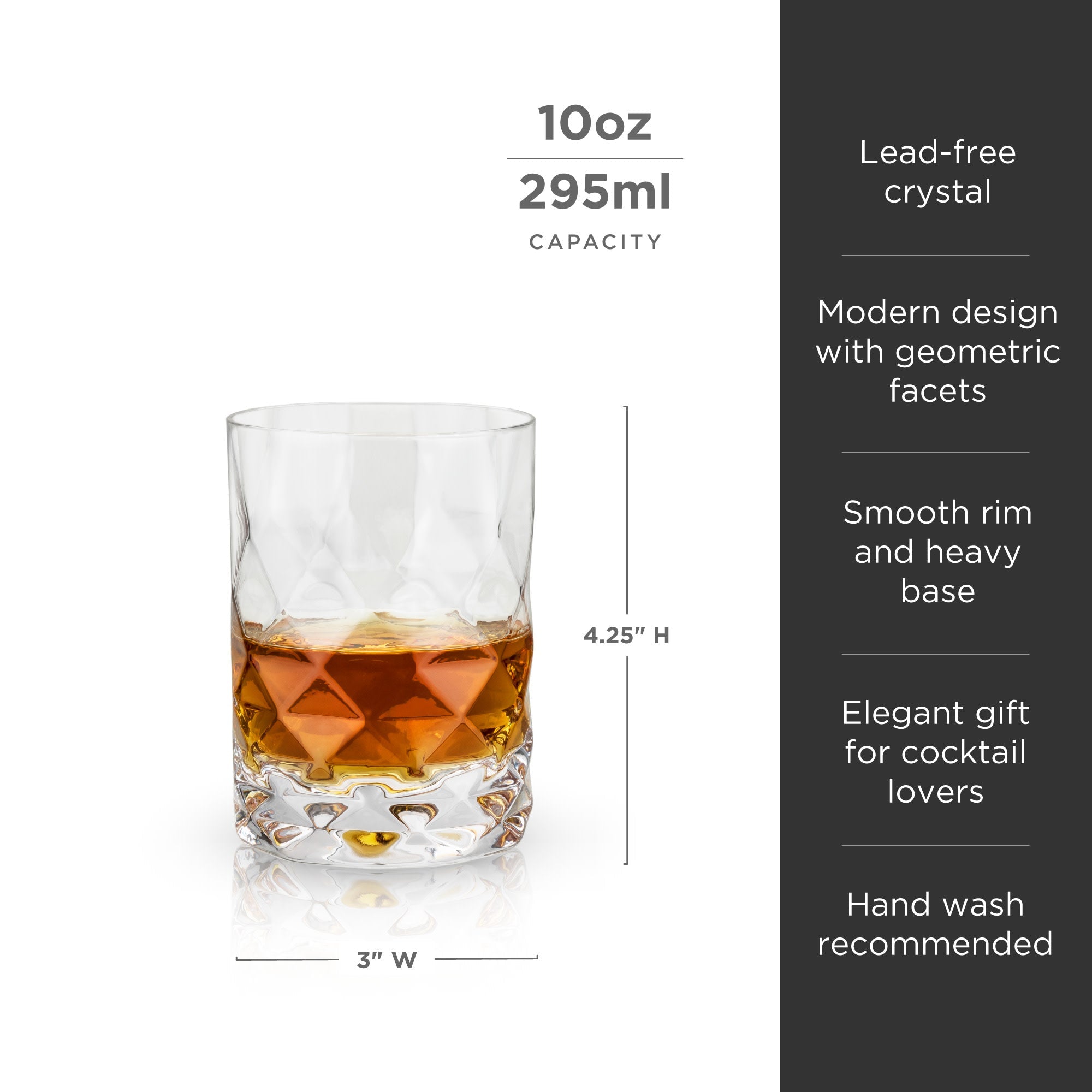 Gem Crystal Tumblers Set of 2 - Decor Addict, LLC