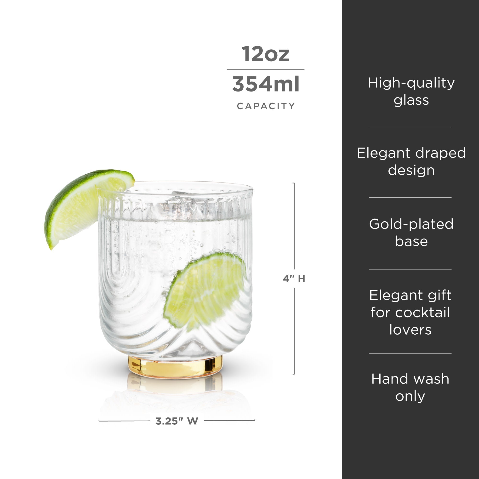 Gatsby Tumblers Set of 2 - Decor Addict, LLC