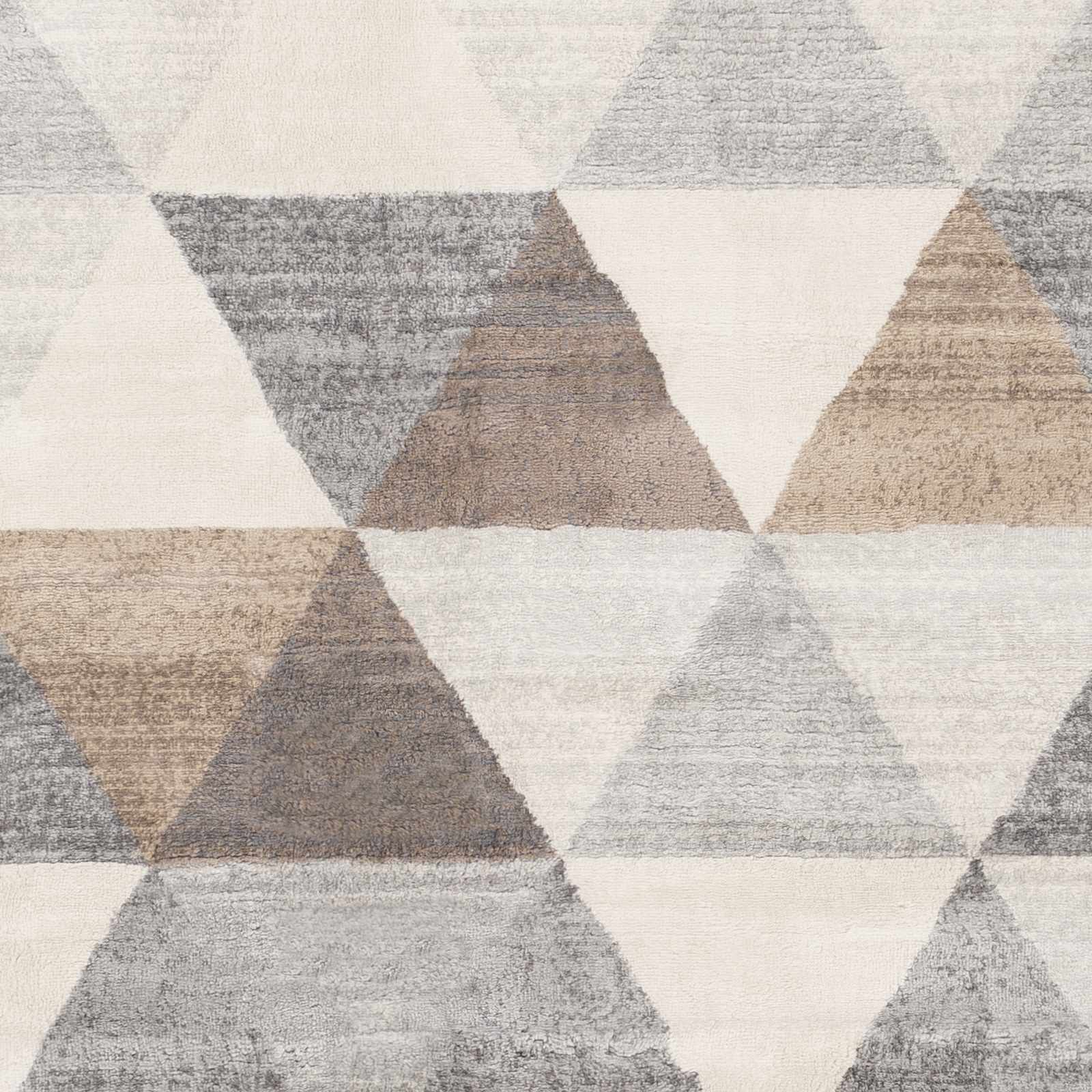Sells Gray&Brown Triangles Area Carpet - Decor Addict, LLC