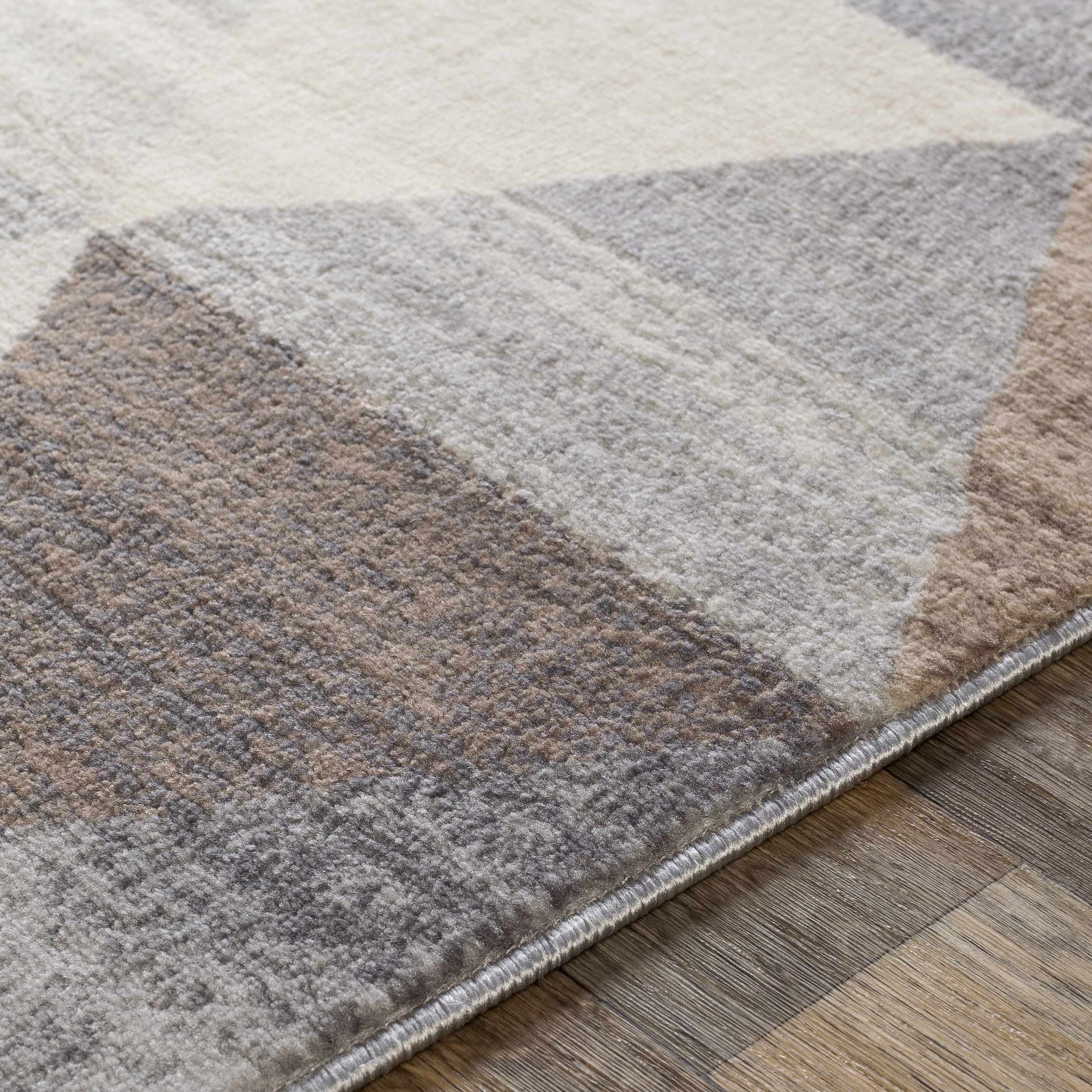 Sells Gray&Brown Triangles Area Carpet - Decor Addict, LLC